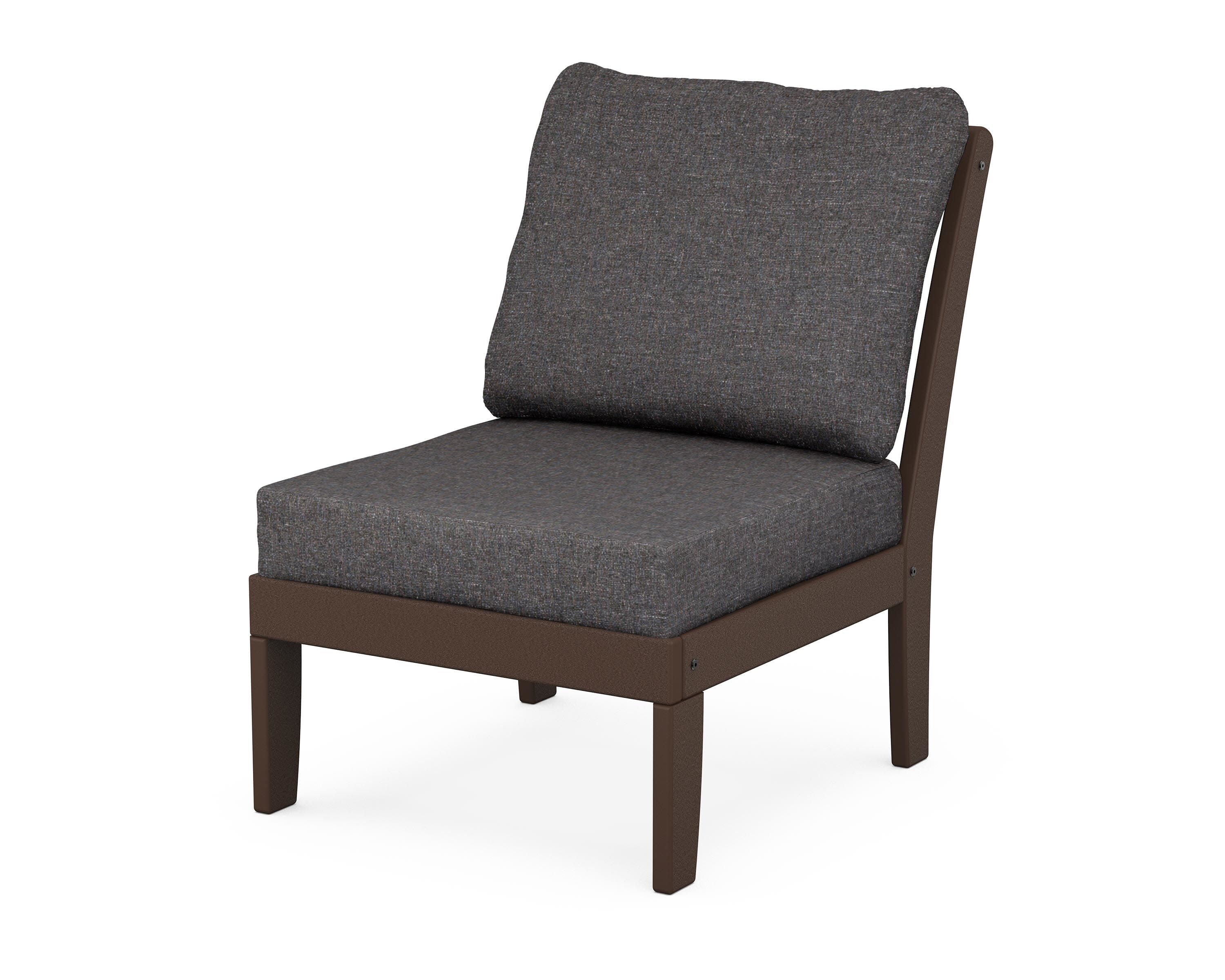Yacht Club Modular Armless Chair in Vintage Lantern / Ash Charcoal