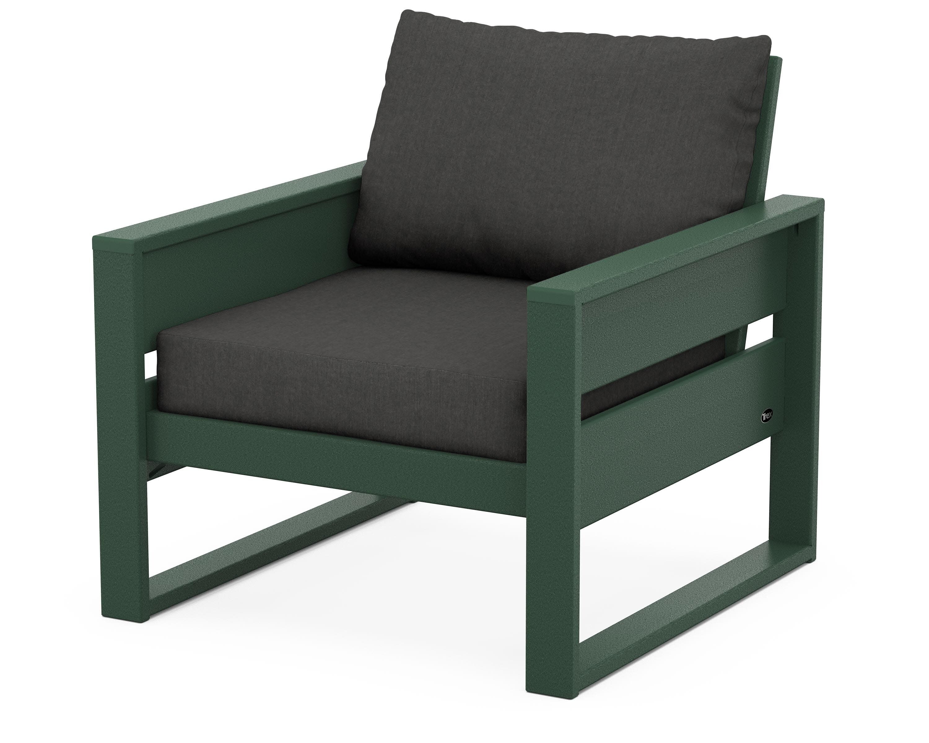 Eastport Club Chair in Rainforest Canopy / Spectrum Carbon