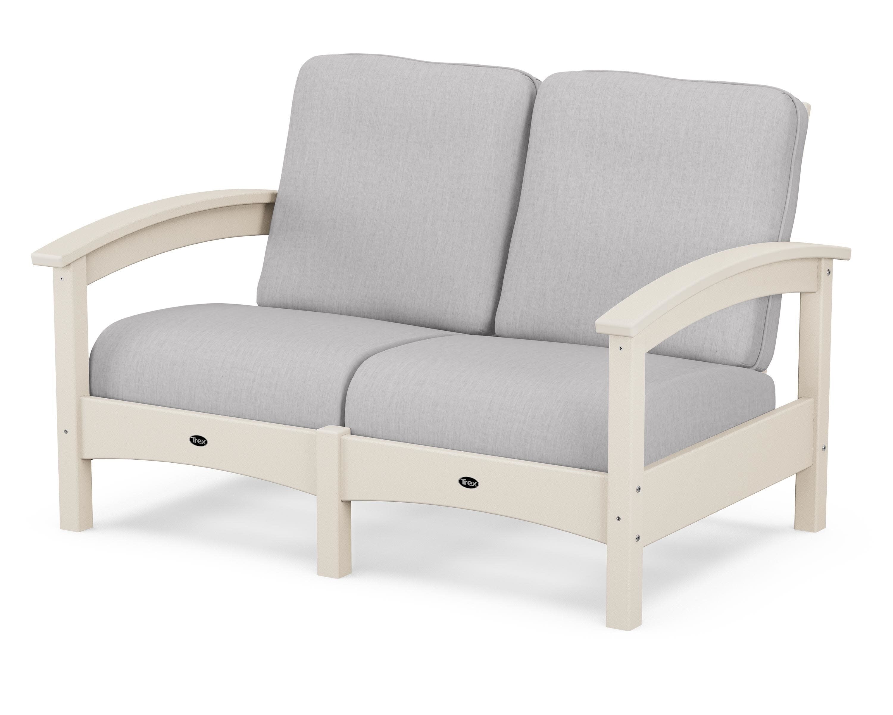Rockport Club Loveseat in Sand Castle / Granite