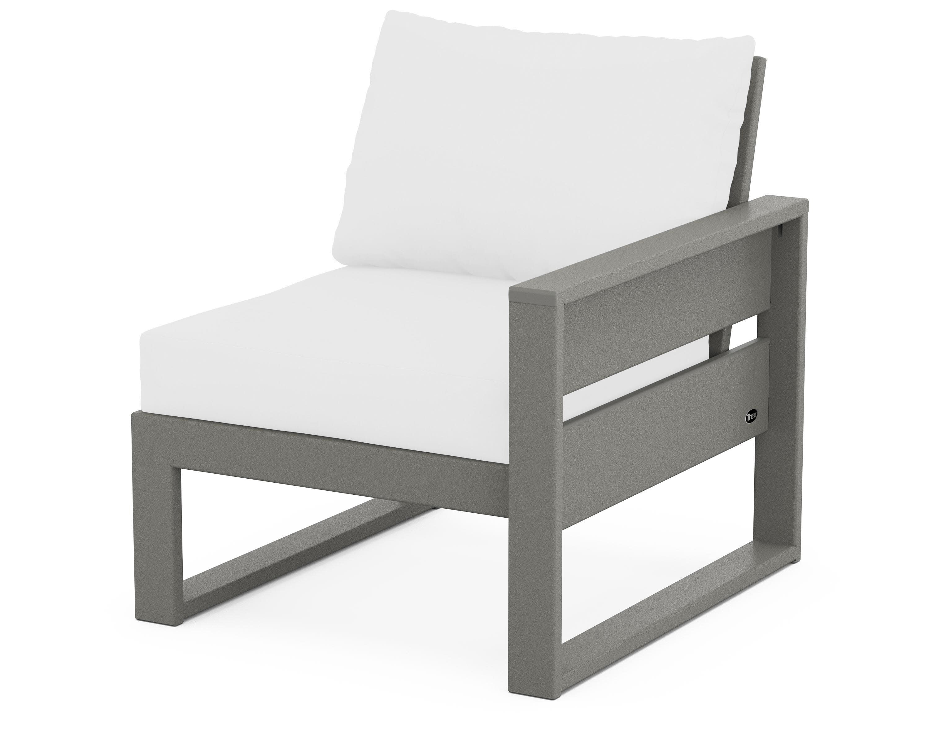 Eastport Modular Right Arm Chair in Stepping Stone / Natural