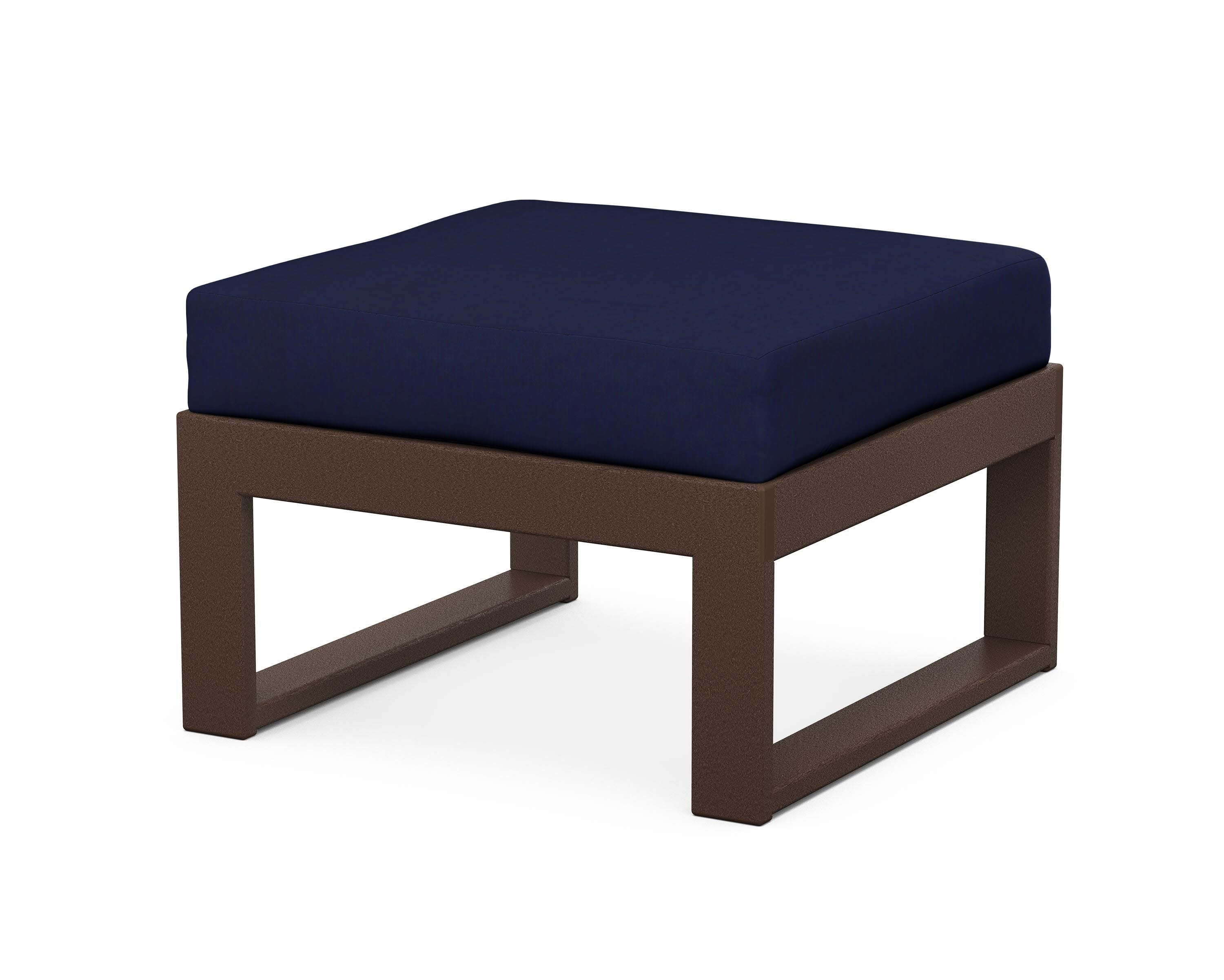 Modular Ottoman - Modern in Mahogany / Navy