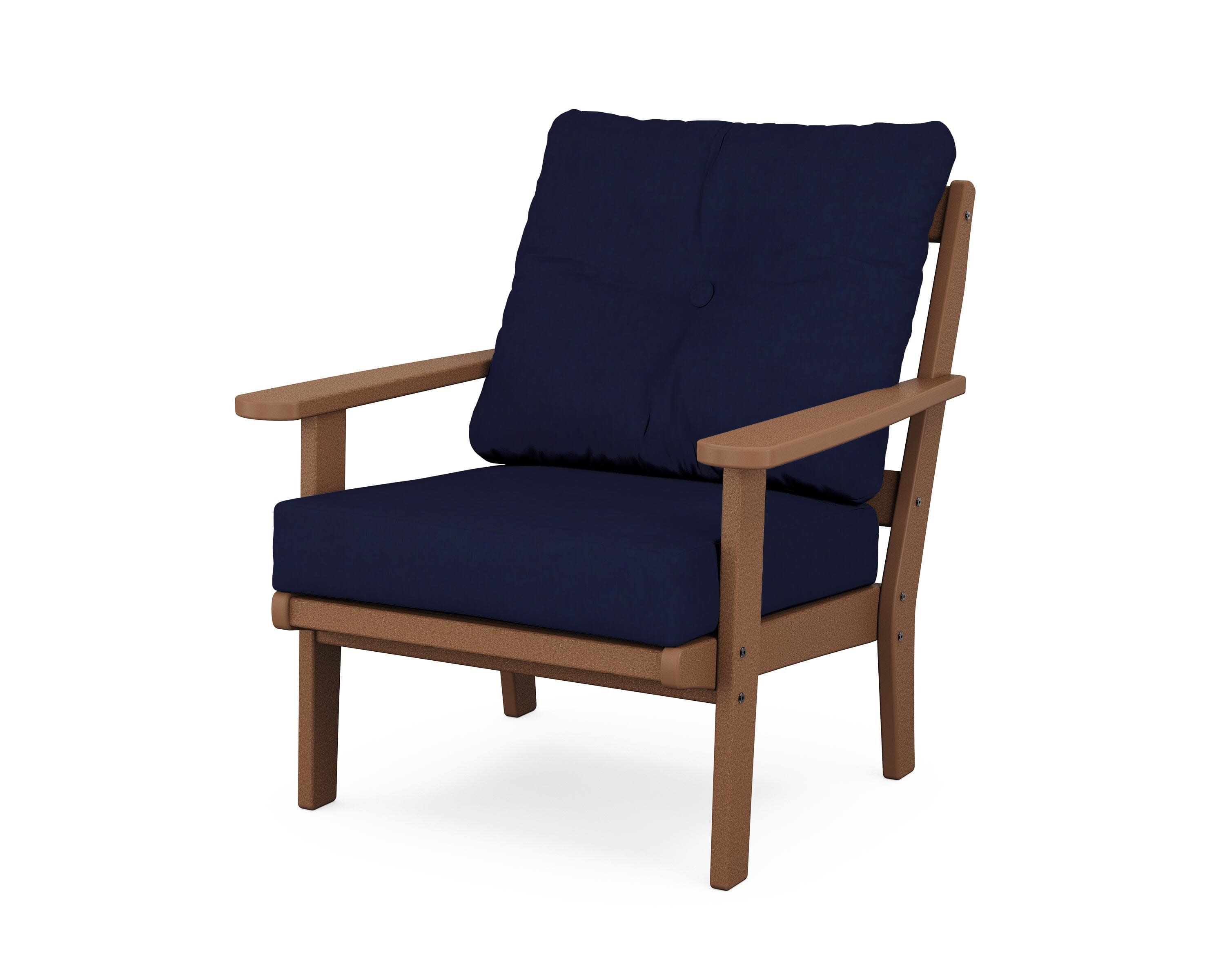 Cape Cod Deep Seating Chair in Tree House / Navy
