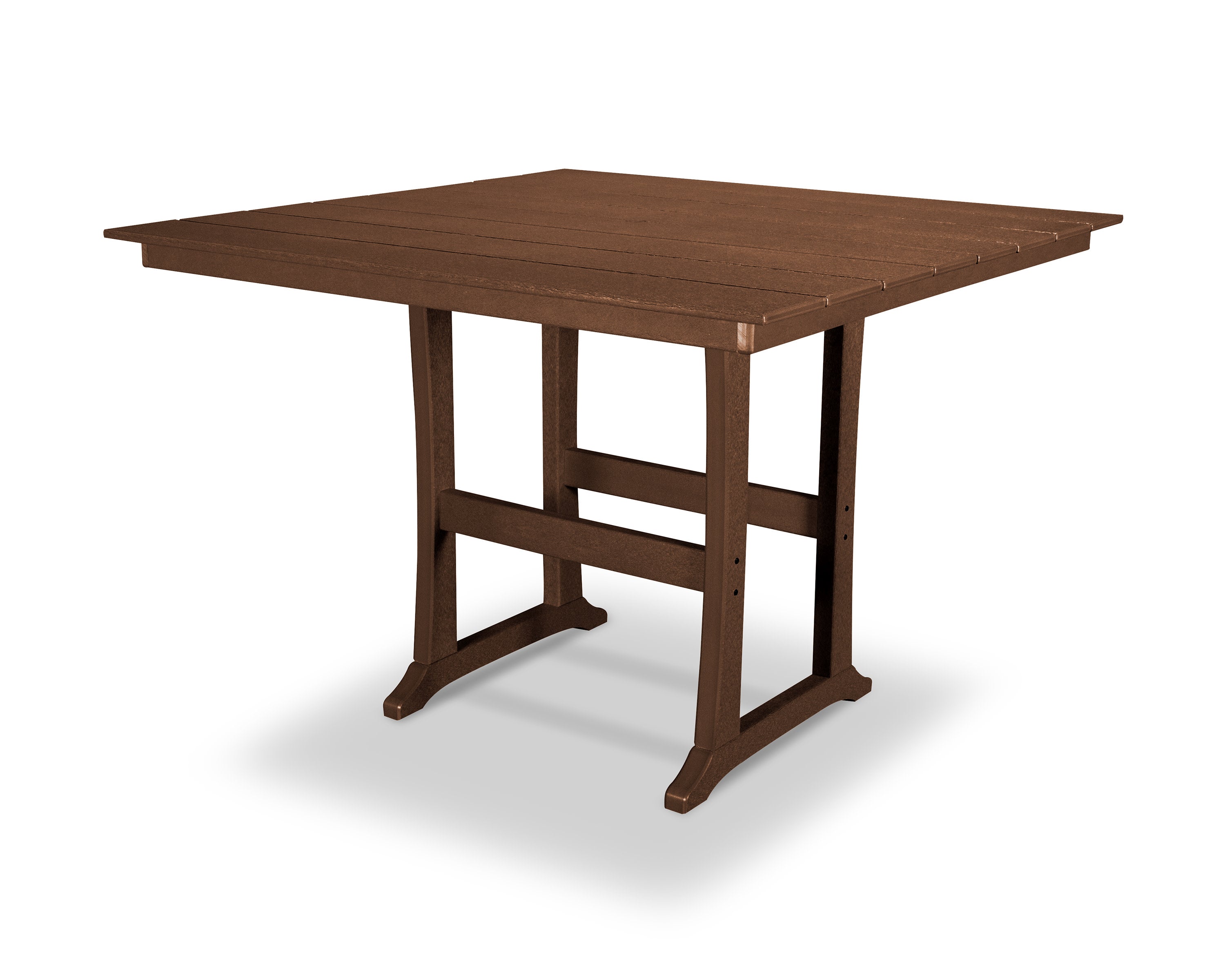 Farmhouse Trestle 59" Bar Table in Tree House