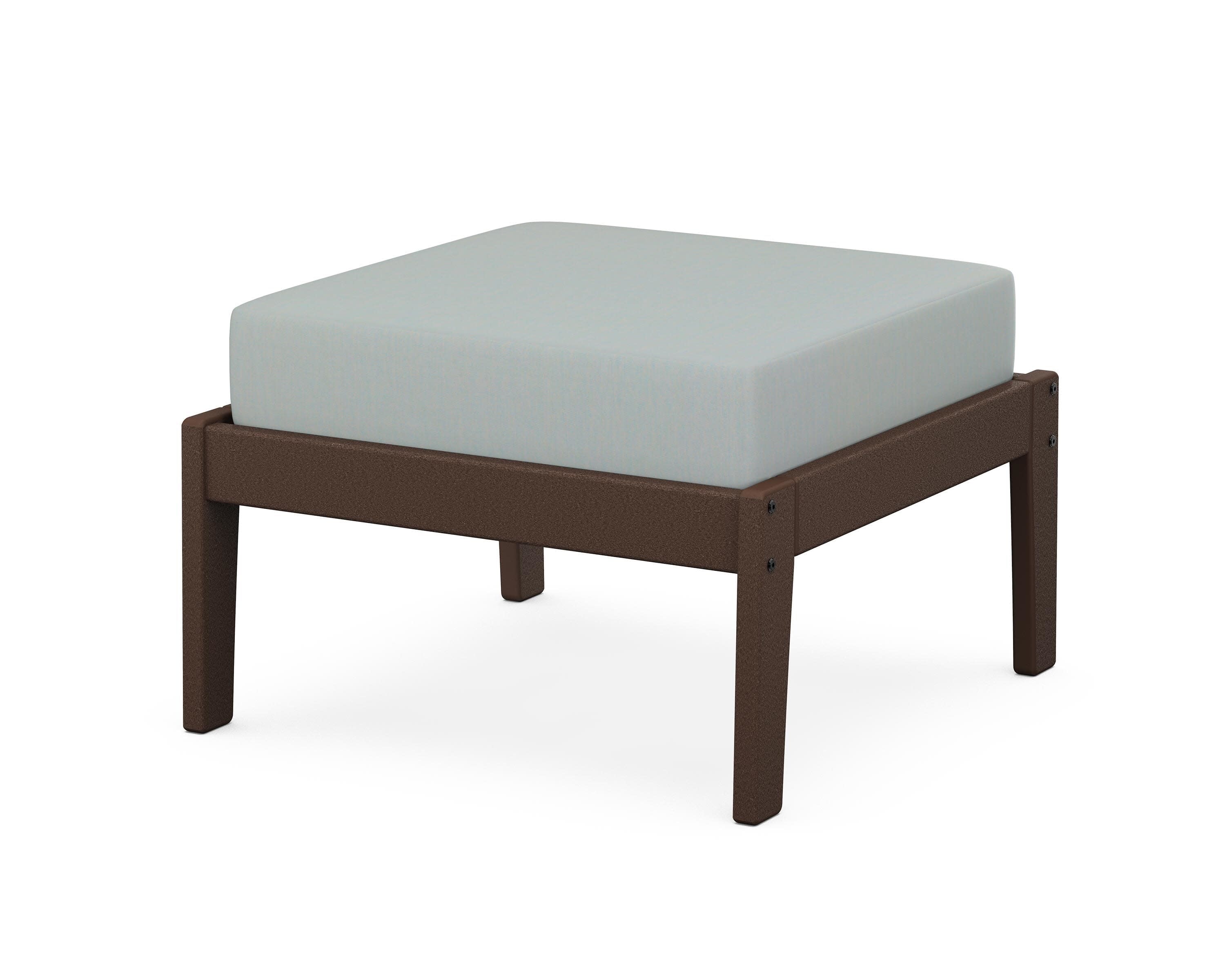 Deep Seating Ottoman in Mahogany / Spa