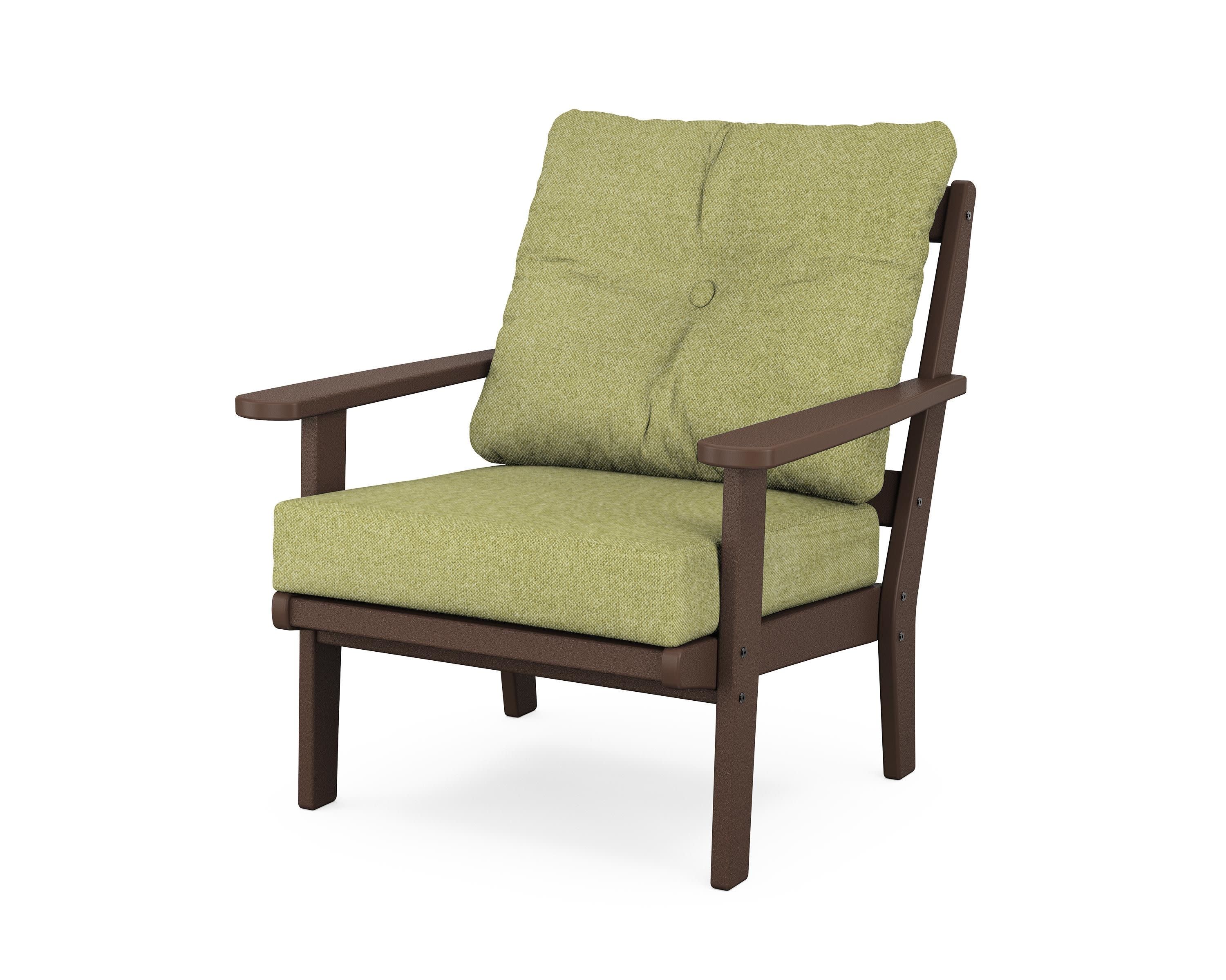Cape Cod Deep Seating Chair in Vintage Lantern / Chartreuse Boucle