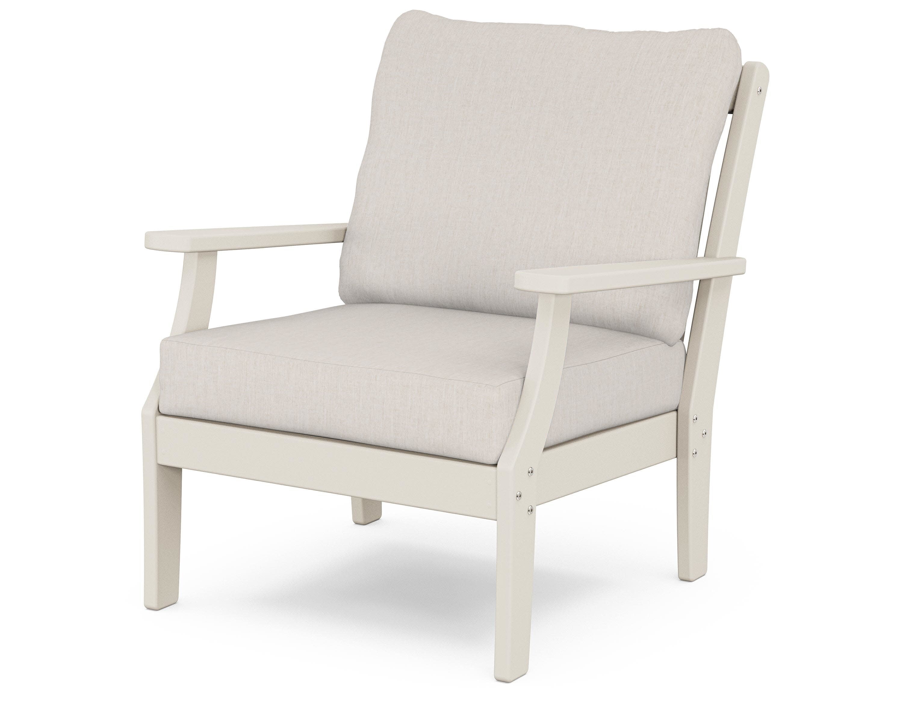 Yacht Club Deep Seating Chair in Sand Castle / Cast Ash