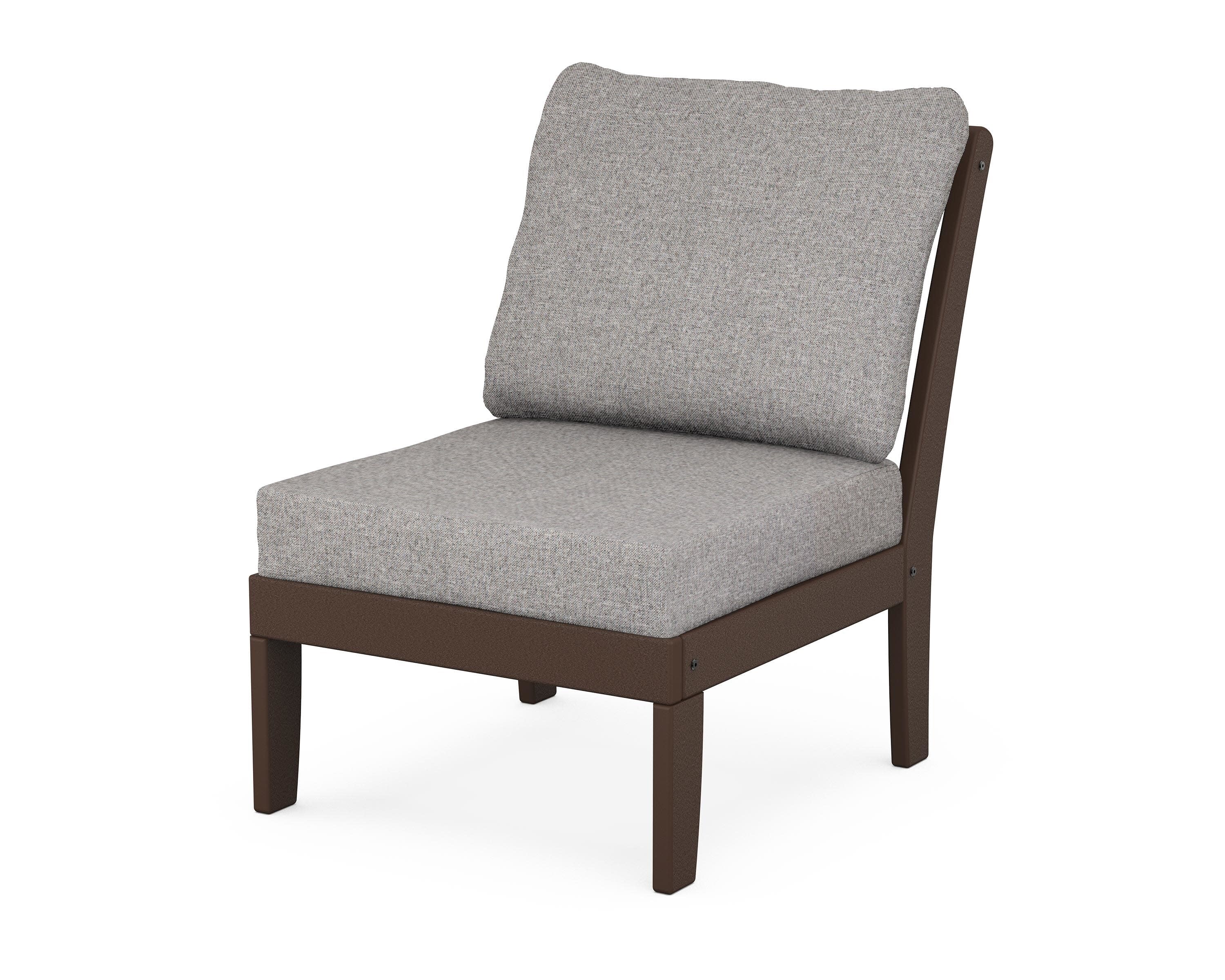 Yacht Club Modular Armless Chair in Vintage Lantern / Grey Mist