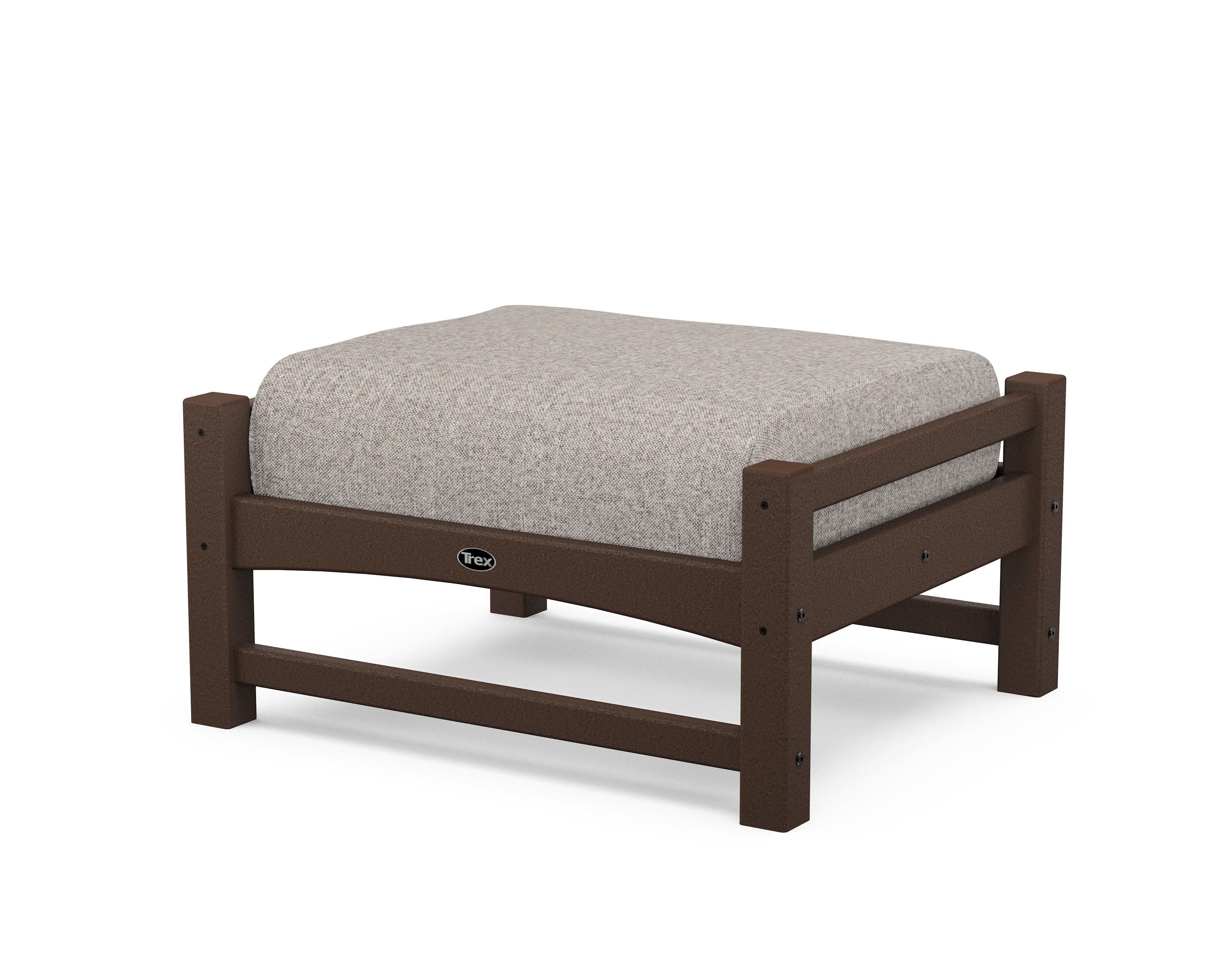Rockport Club Ottoman in Vintage Lantern / Weathered Tweed