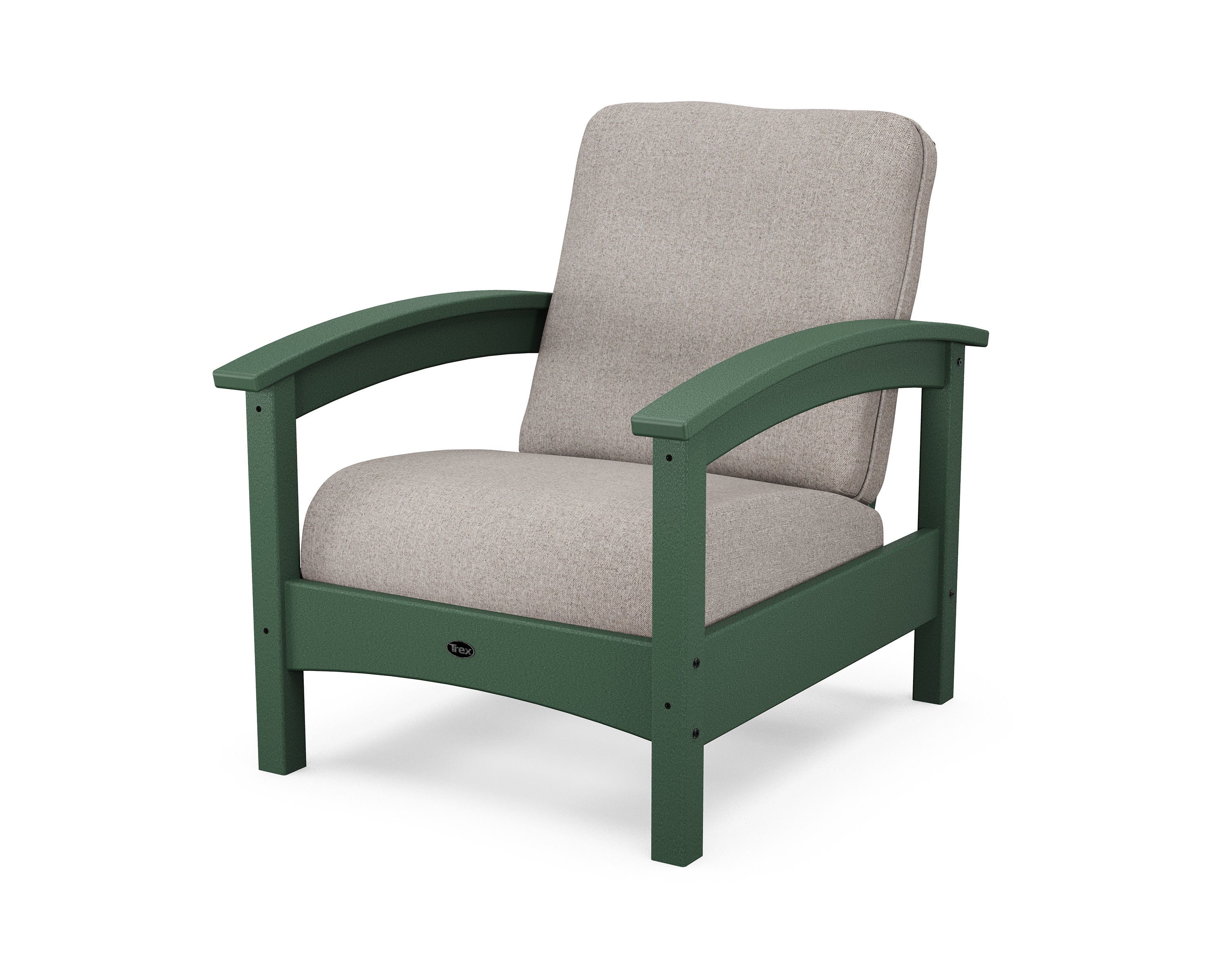 Rockport Club Chair in Rainforest Canopy / Weathered Tweed