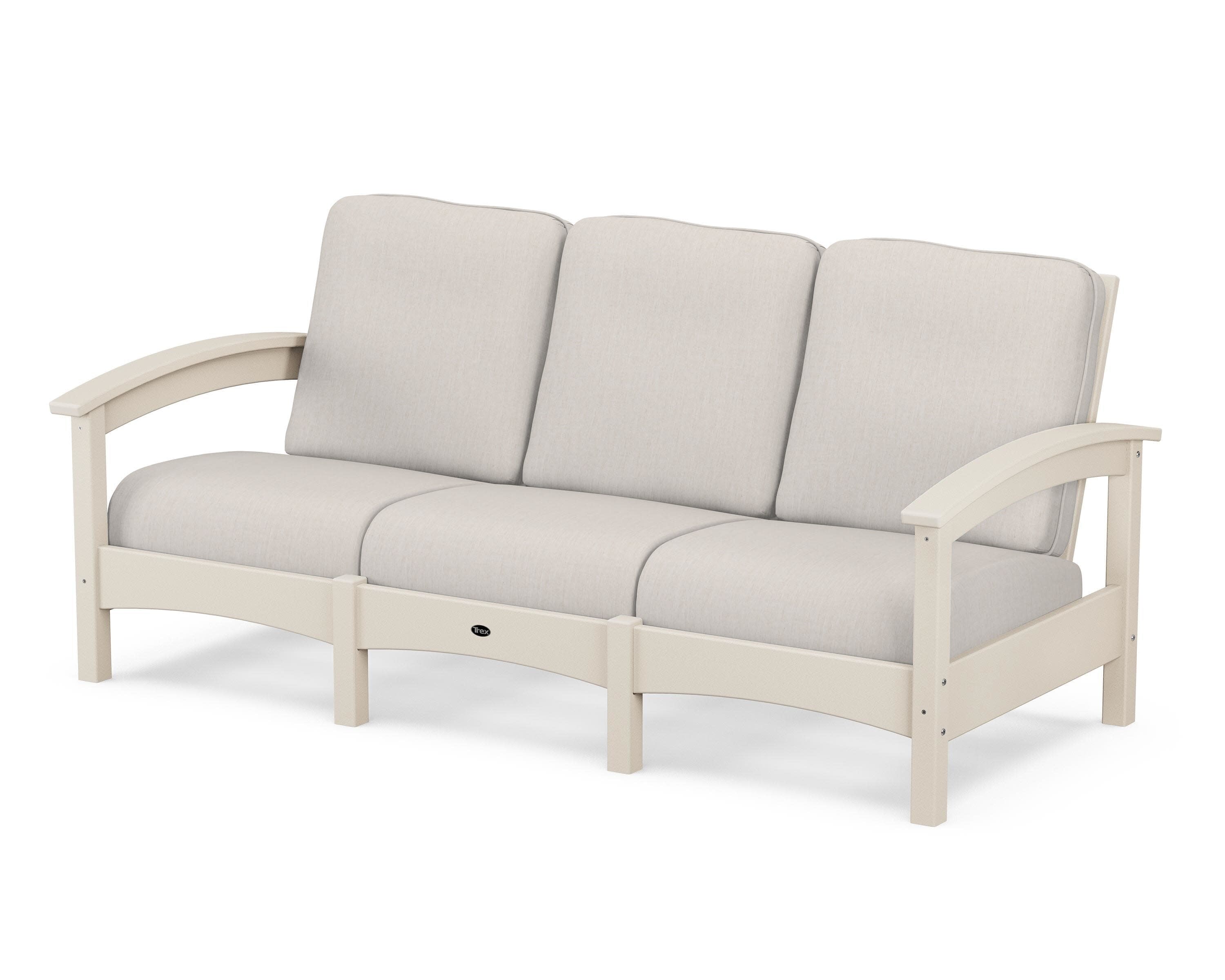 Rockport Club Sofa in Sand Castle / Cast Ash
