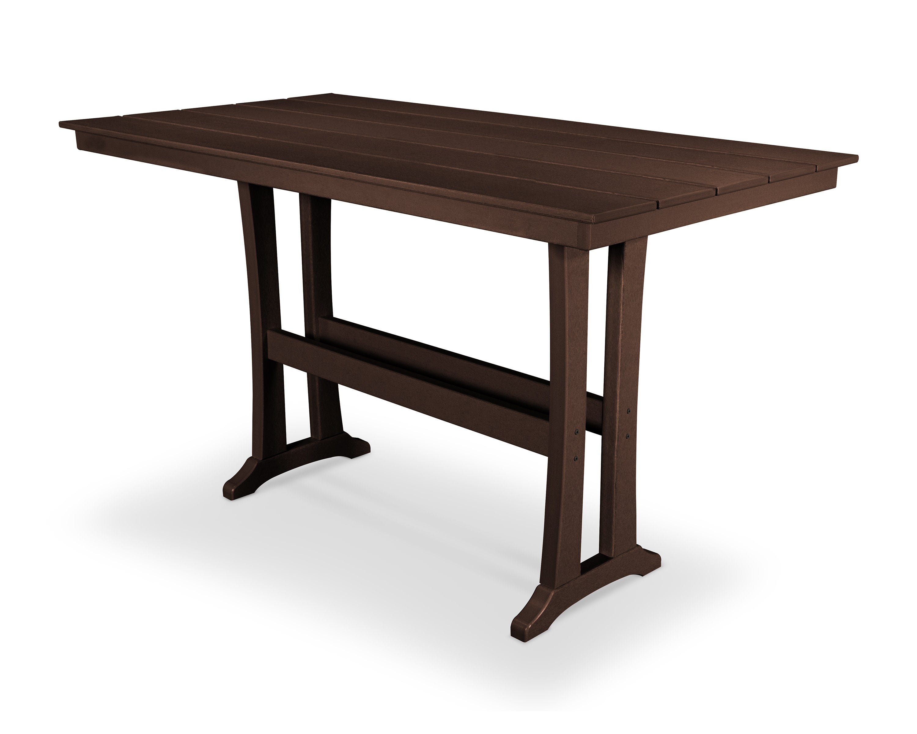 Farmhouse Trestle 37" x 72" Bar Table in Vintage Lantern
