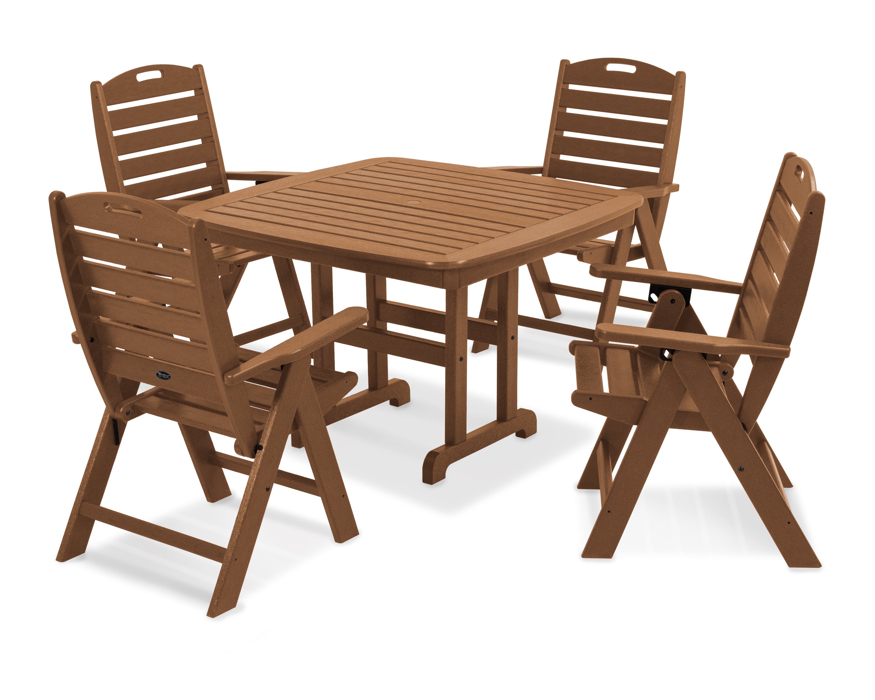 Yacht Club Highback 5-Piece Dining Set in Tree House