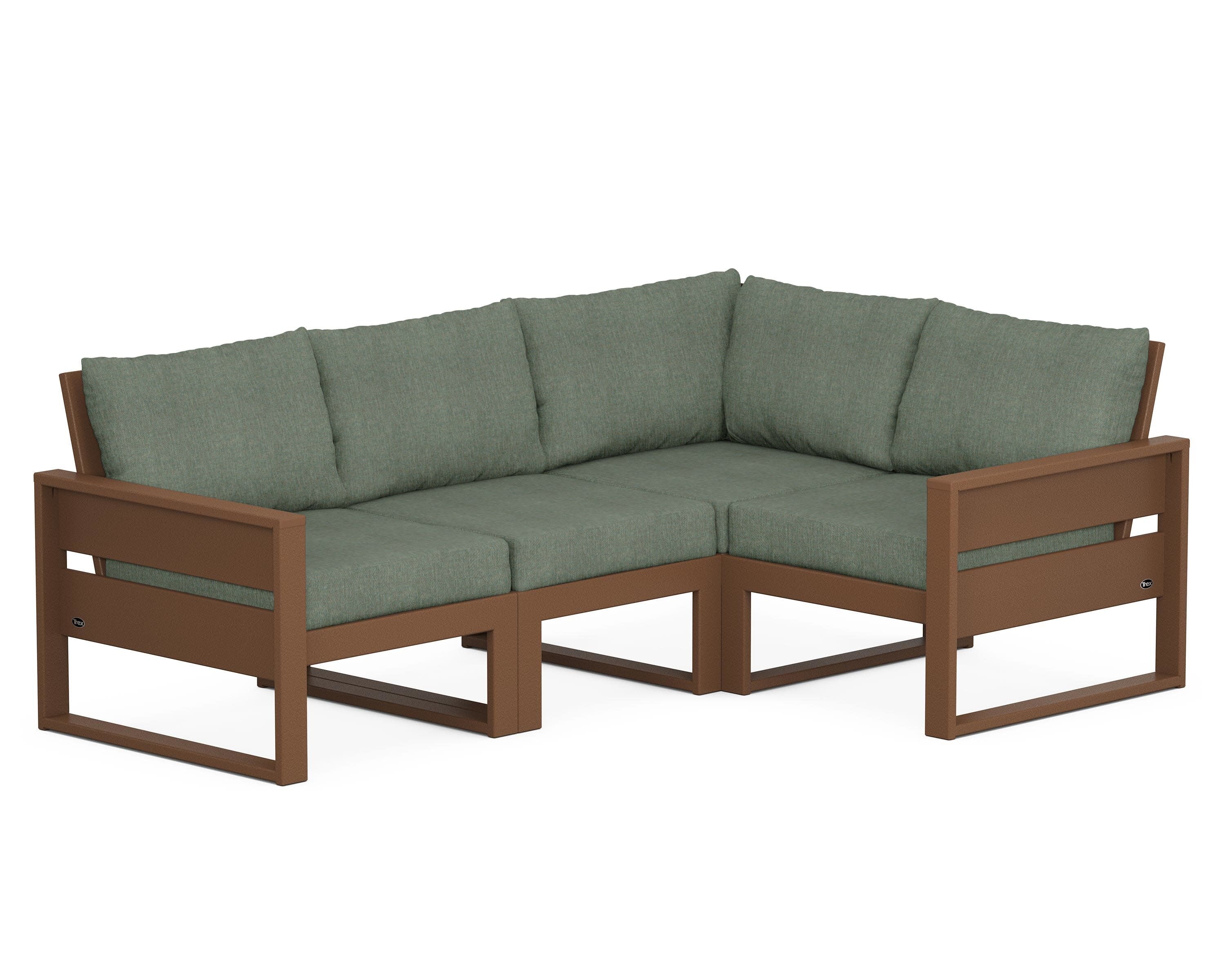 Eastport 4- Piece Sectional in Tree House / Cast Sage