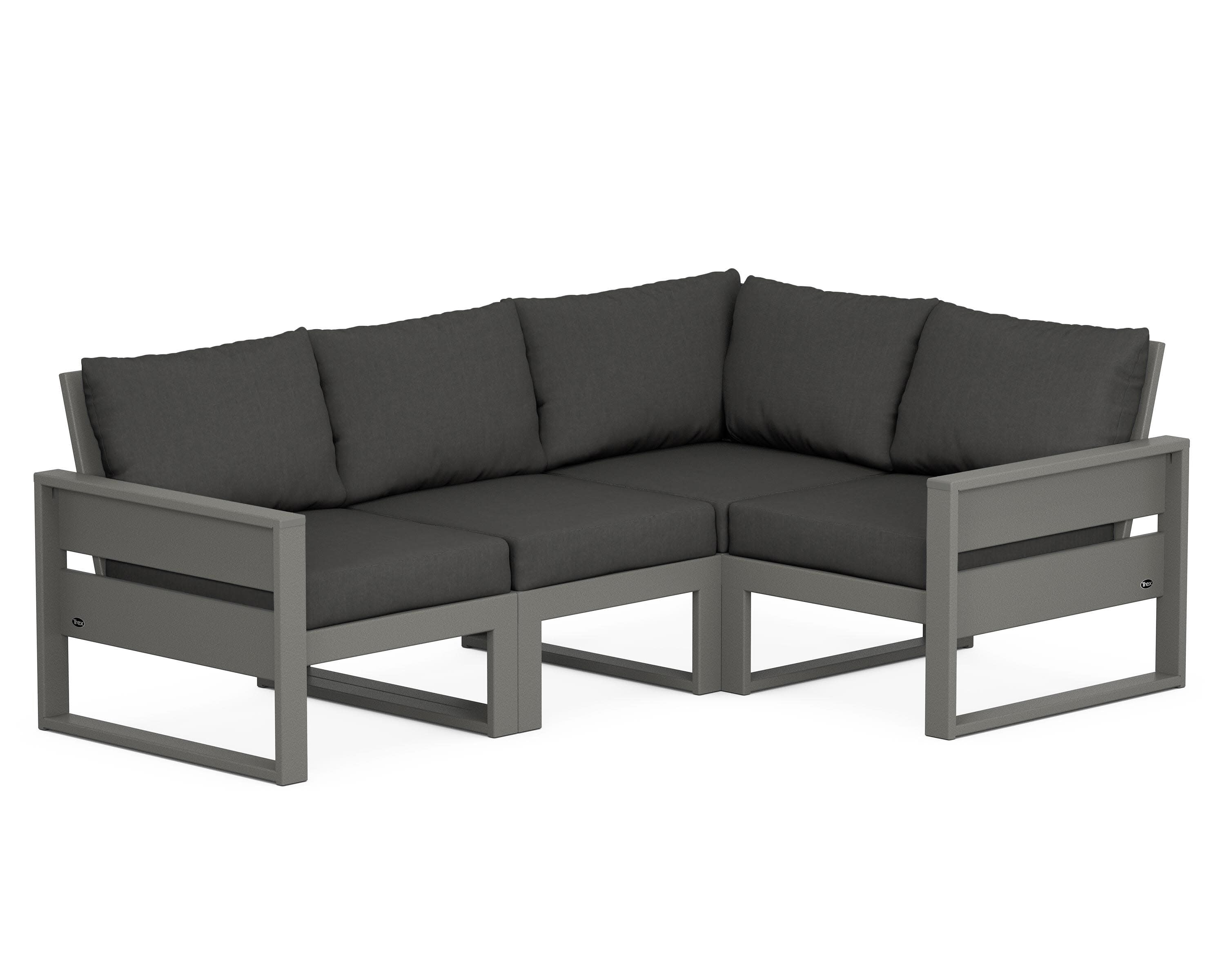 Eastport 4- Piece Sectional in Stepping Stone / Spectrum Carbon