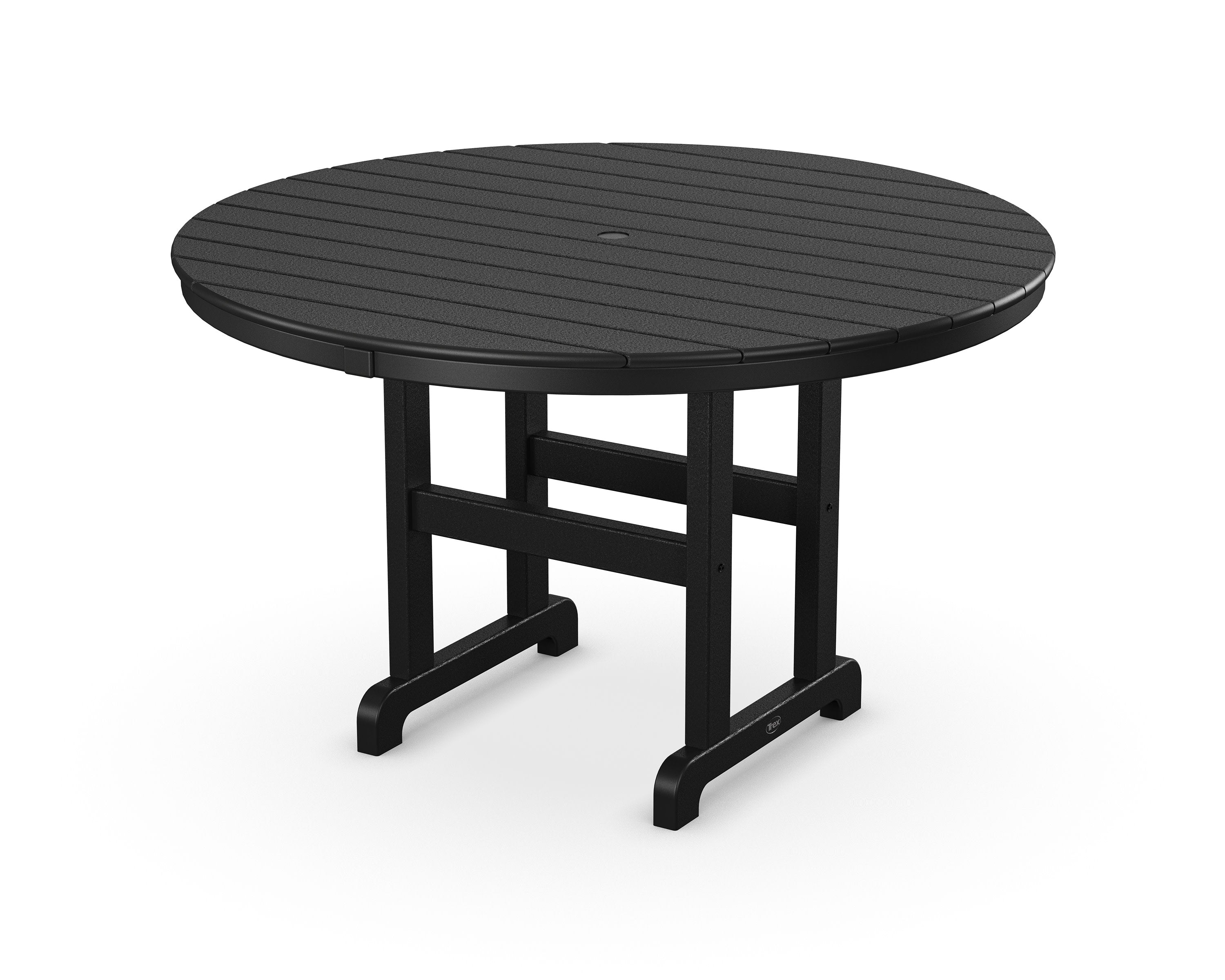 Monterey Bay Round 48" Dining Table in Charcoal Black