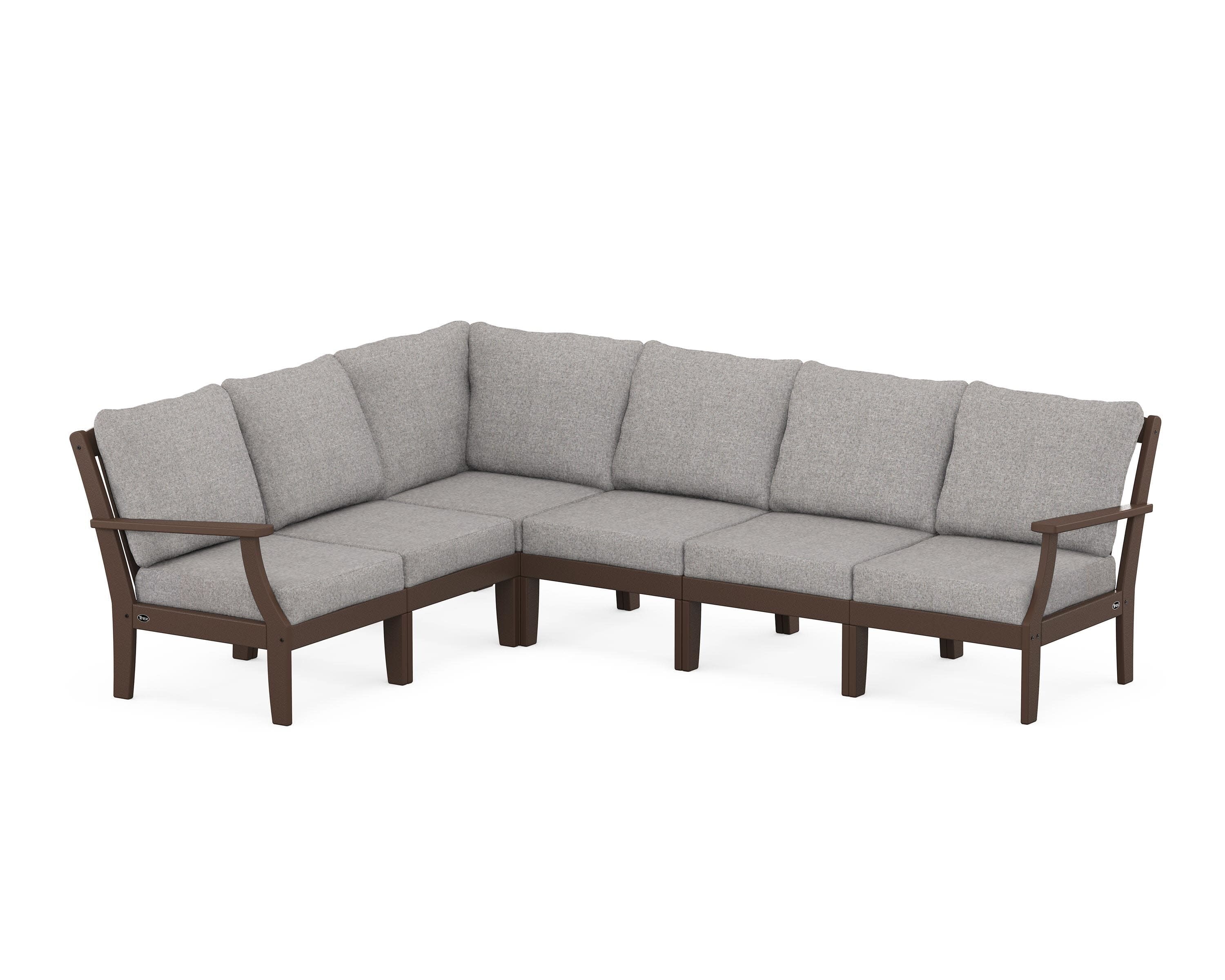 Yacht Club Modular 6-Piece Deep Seating Set in Vintage Lantern / Grey Mist