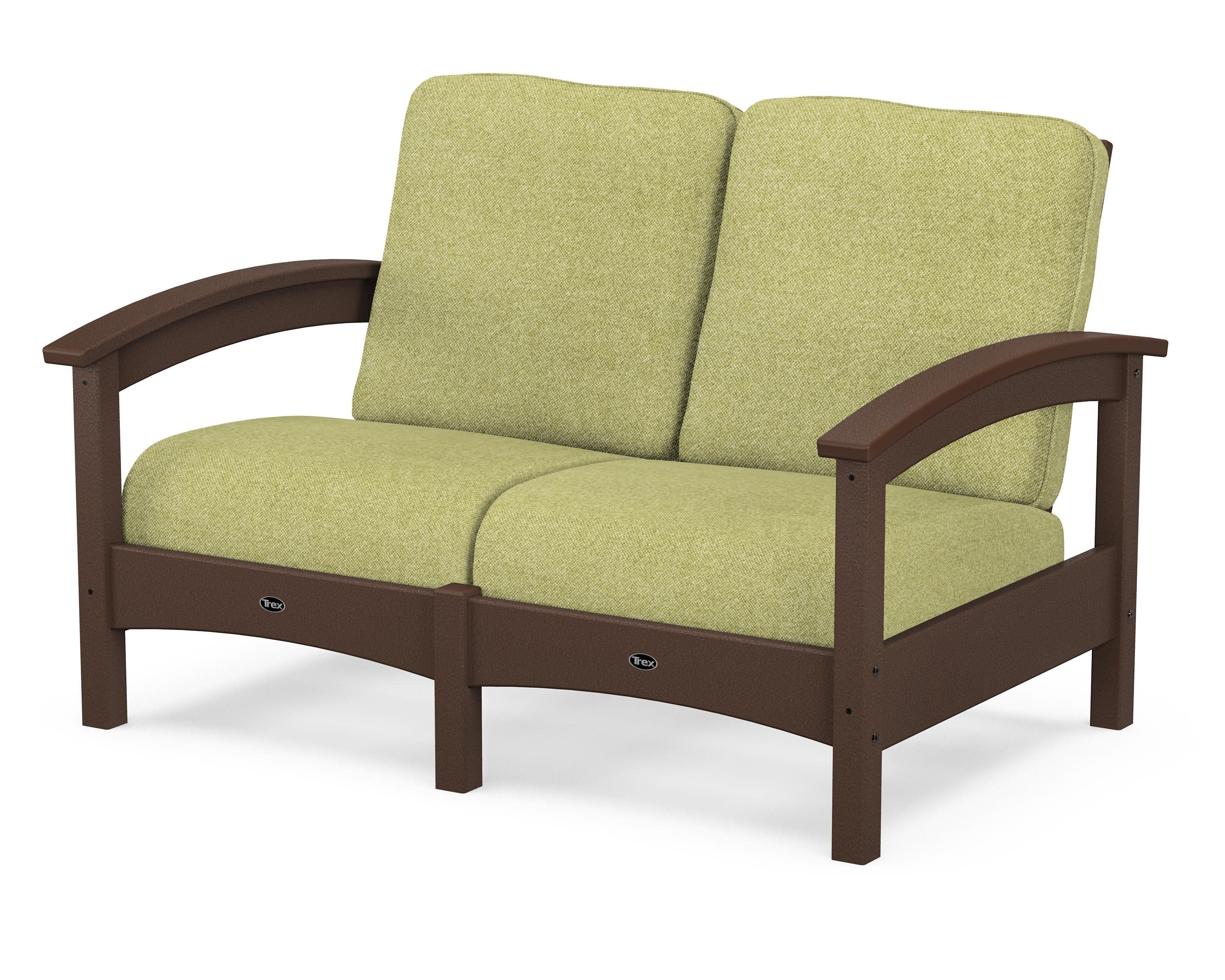 Rockport Club Loveseat in Vintage Lantern / Chartreuse Boucle
