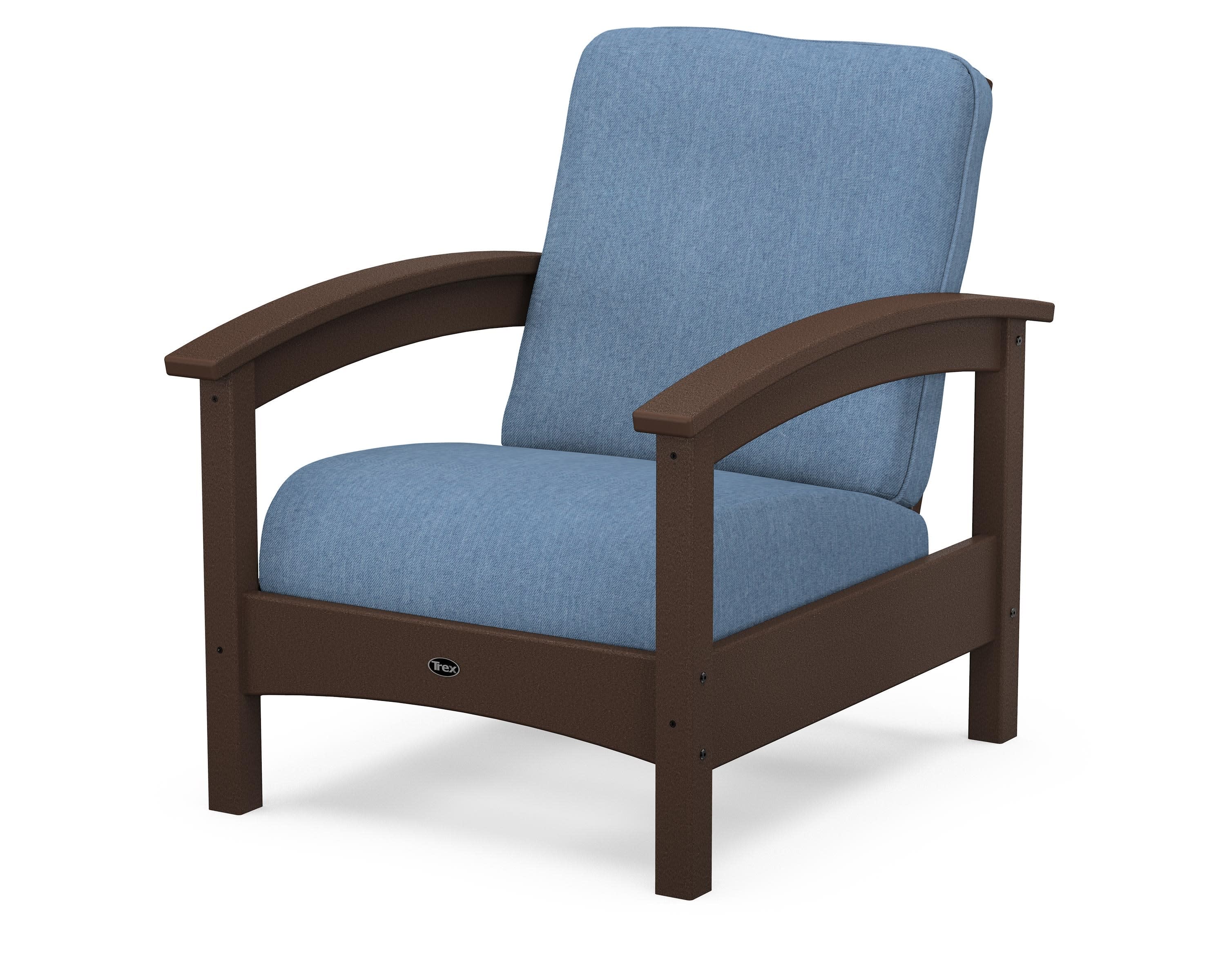 Rockport Club Chair in Vintage Lantern / Sky Blue