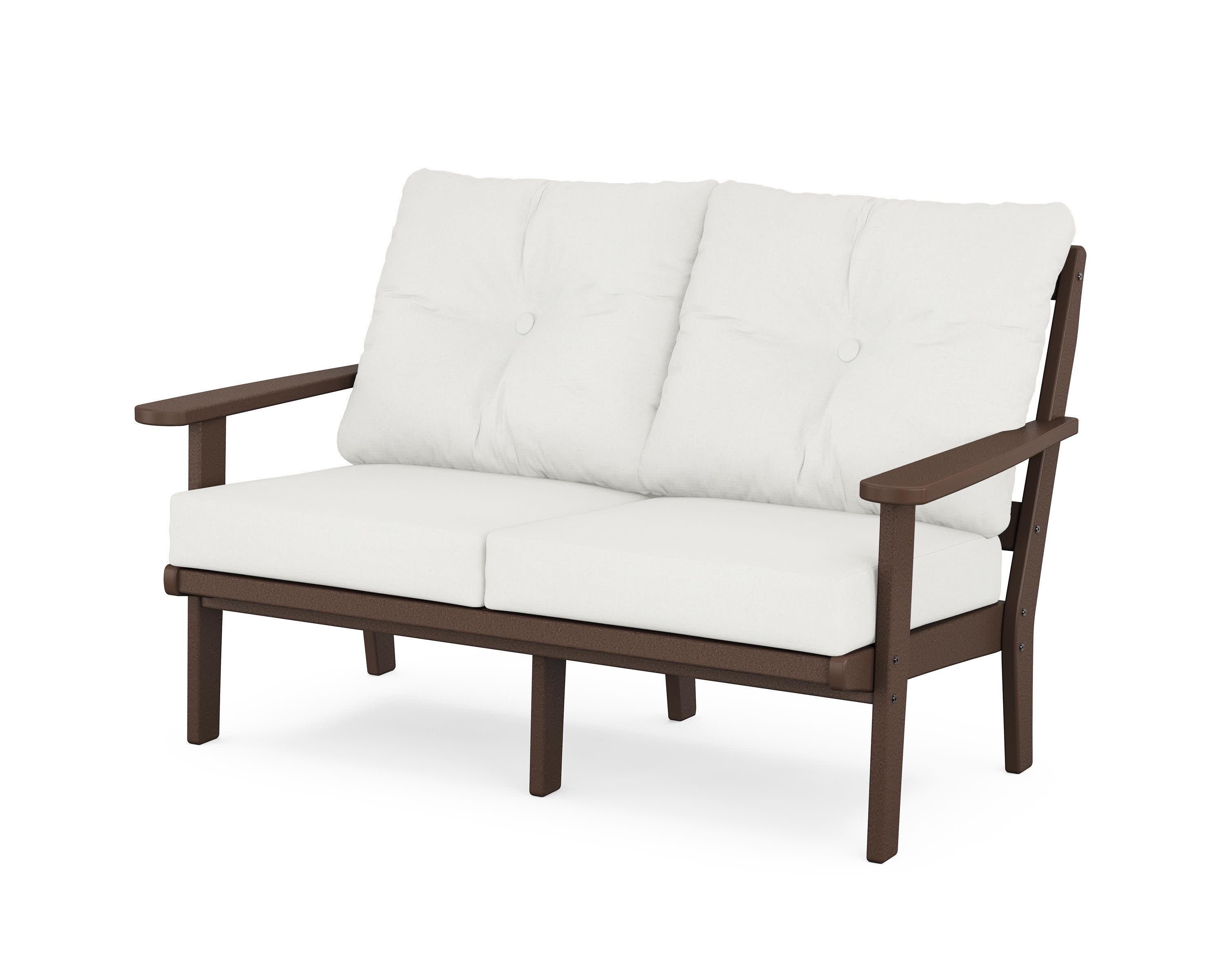 Cape Cod Deep Seating Loveseat in Vintage Lantern / Natural Linen