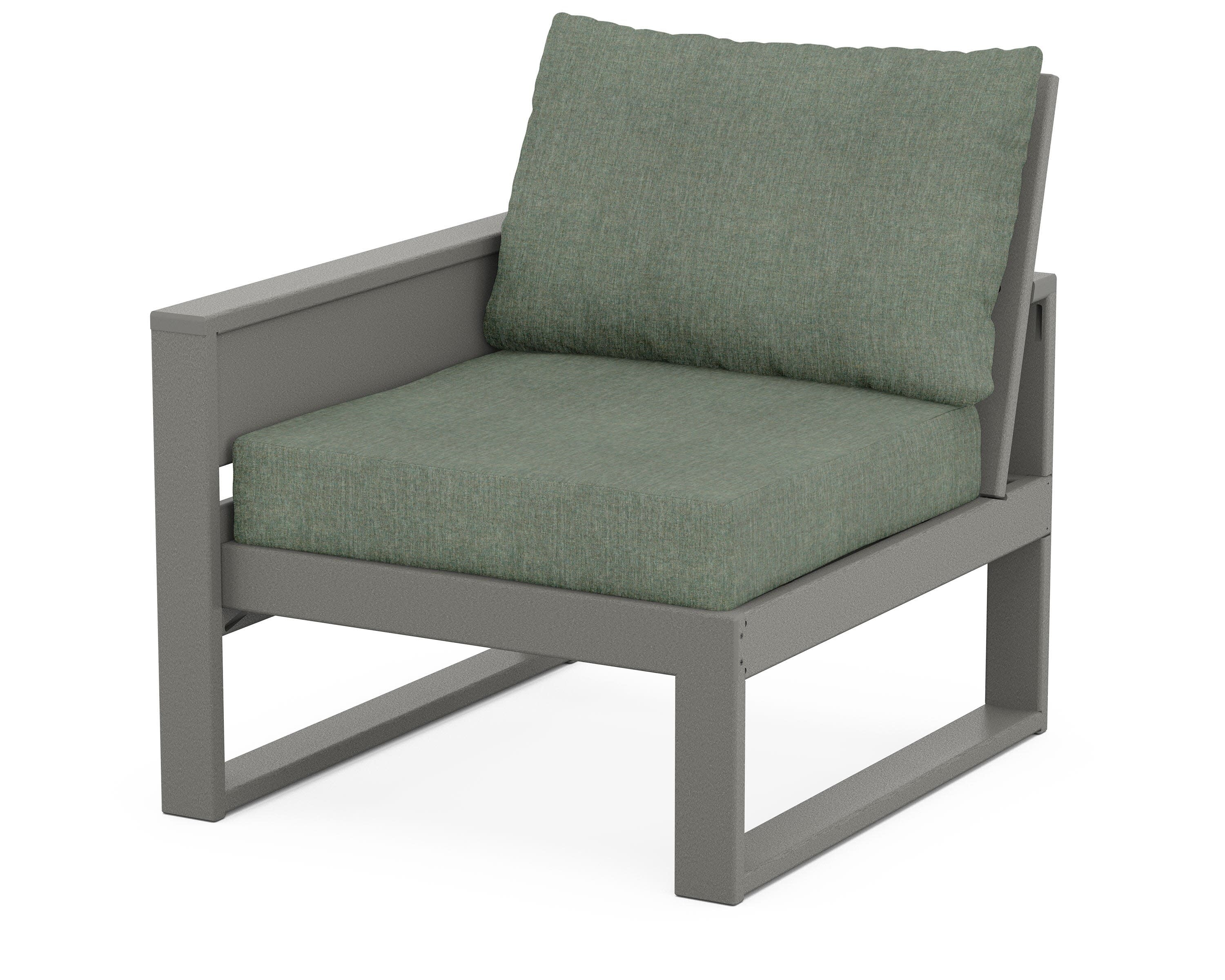Eastport Modular Left Arm Chair in Stepping Stone / Cast Sage