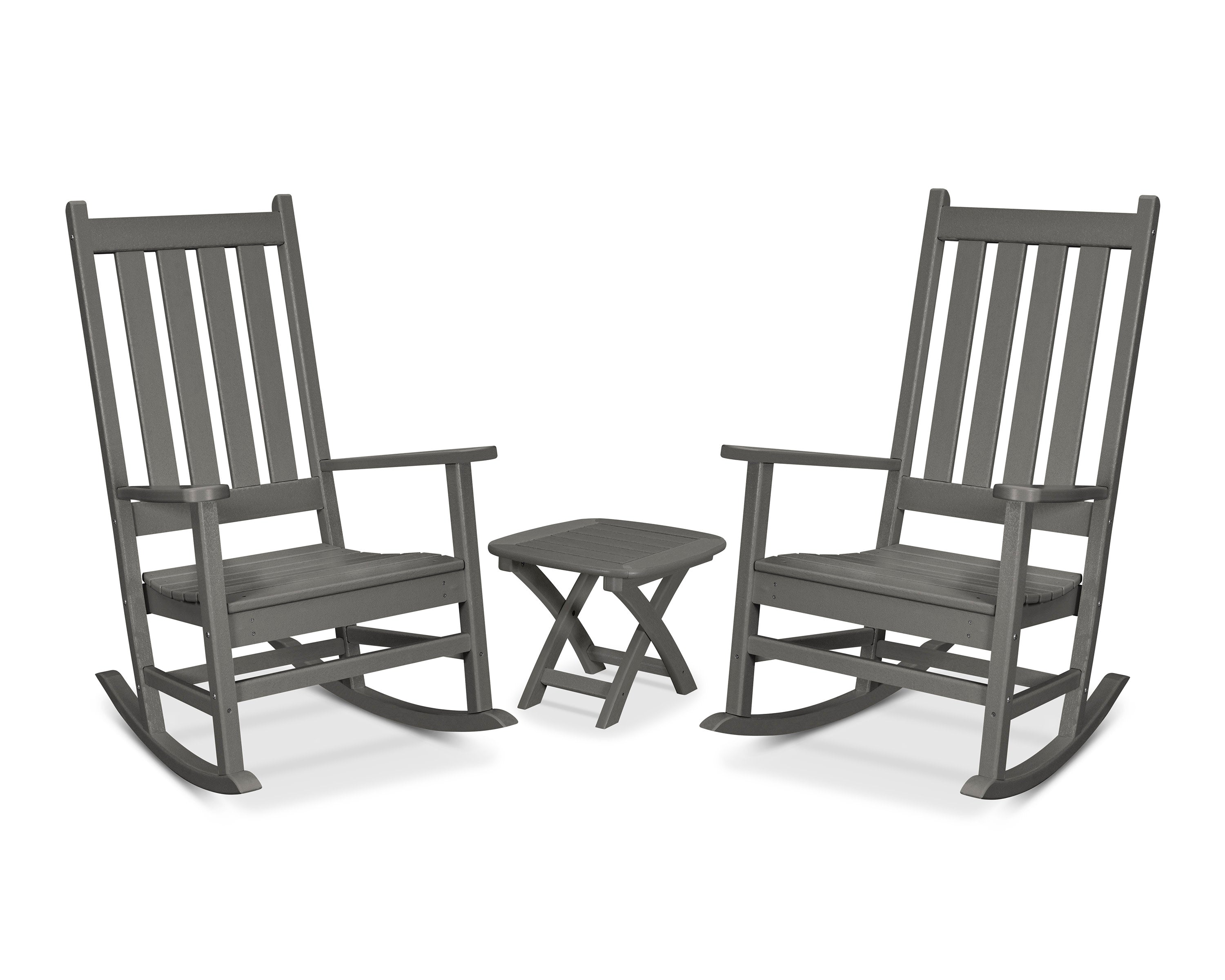 Cape Cod 3-Piece Porch Rocking Chair Set in Stepping Stone