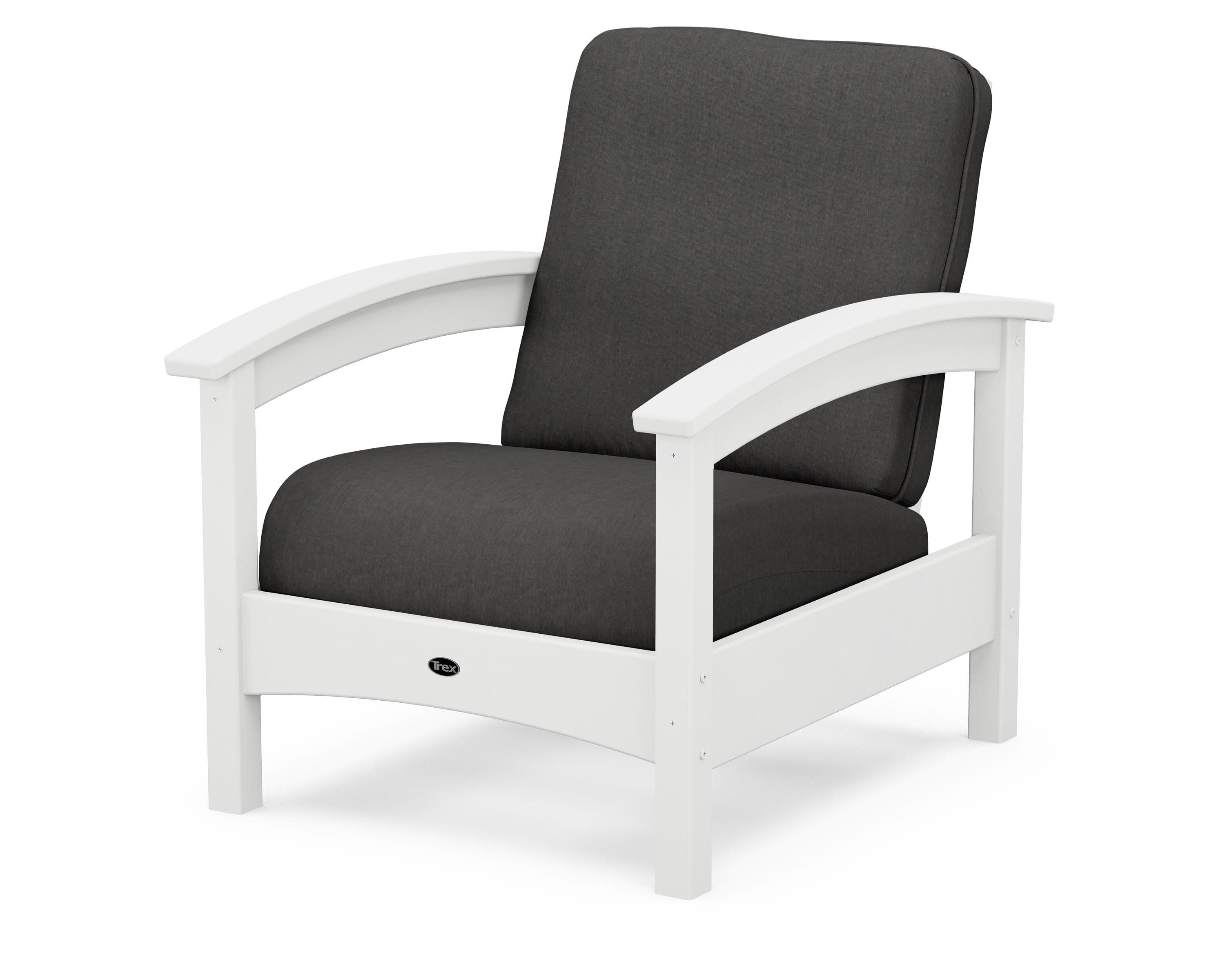 Rockport Club Chair in Classic White / Spectrum Carbon
