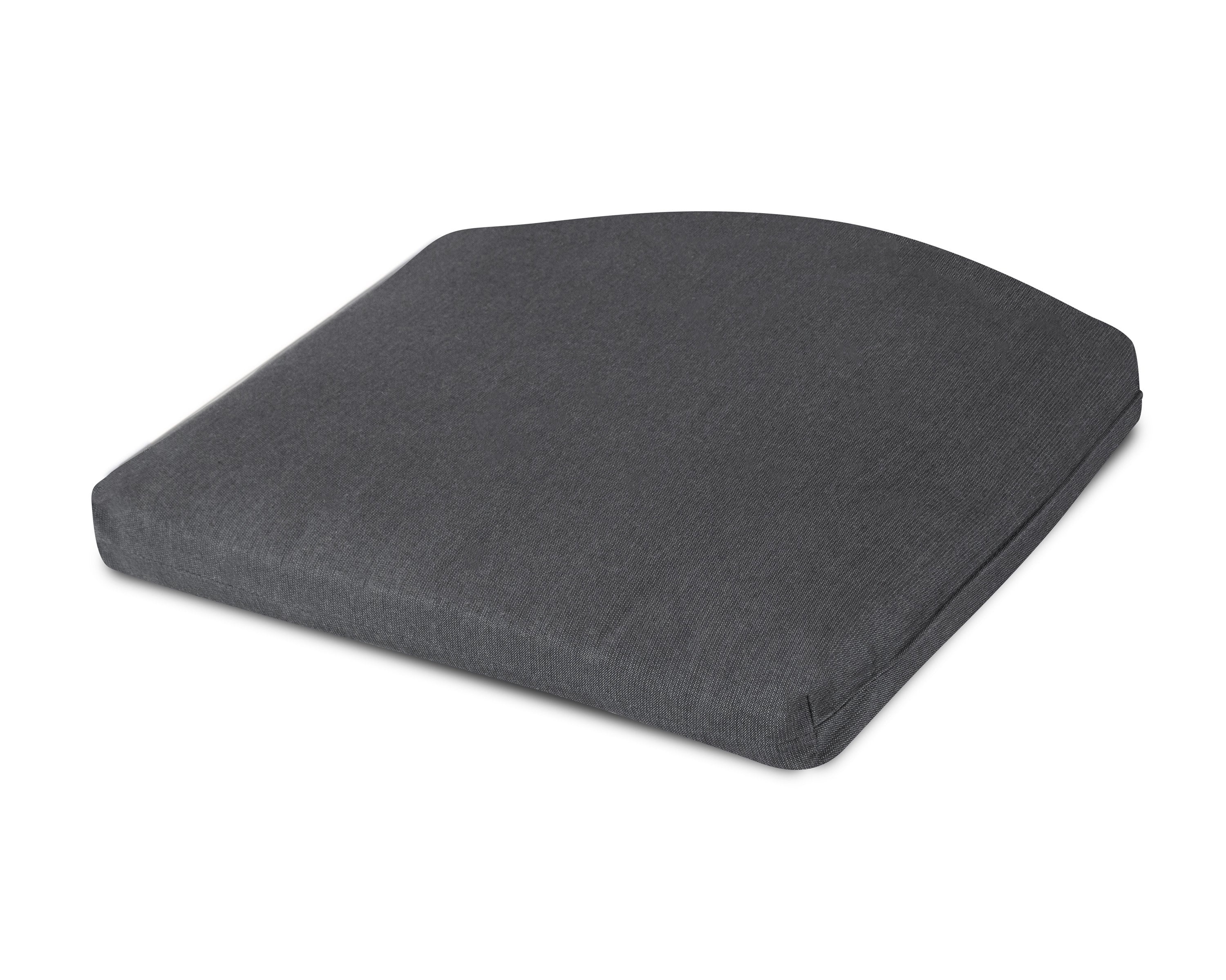 Seat Cushion - 18"D x 22"W x 2.5"H in Spectrum Carbon