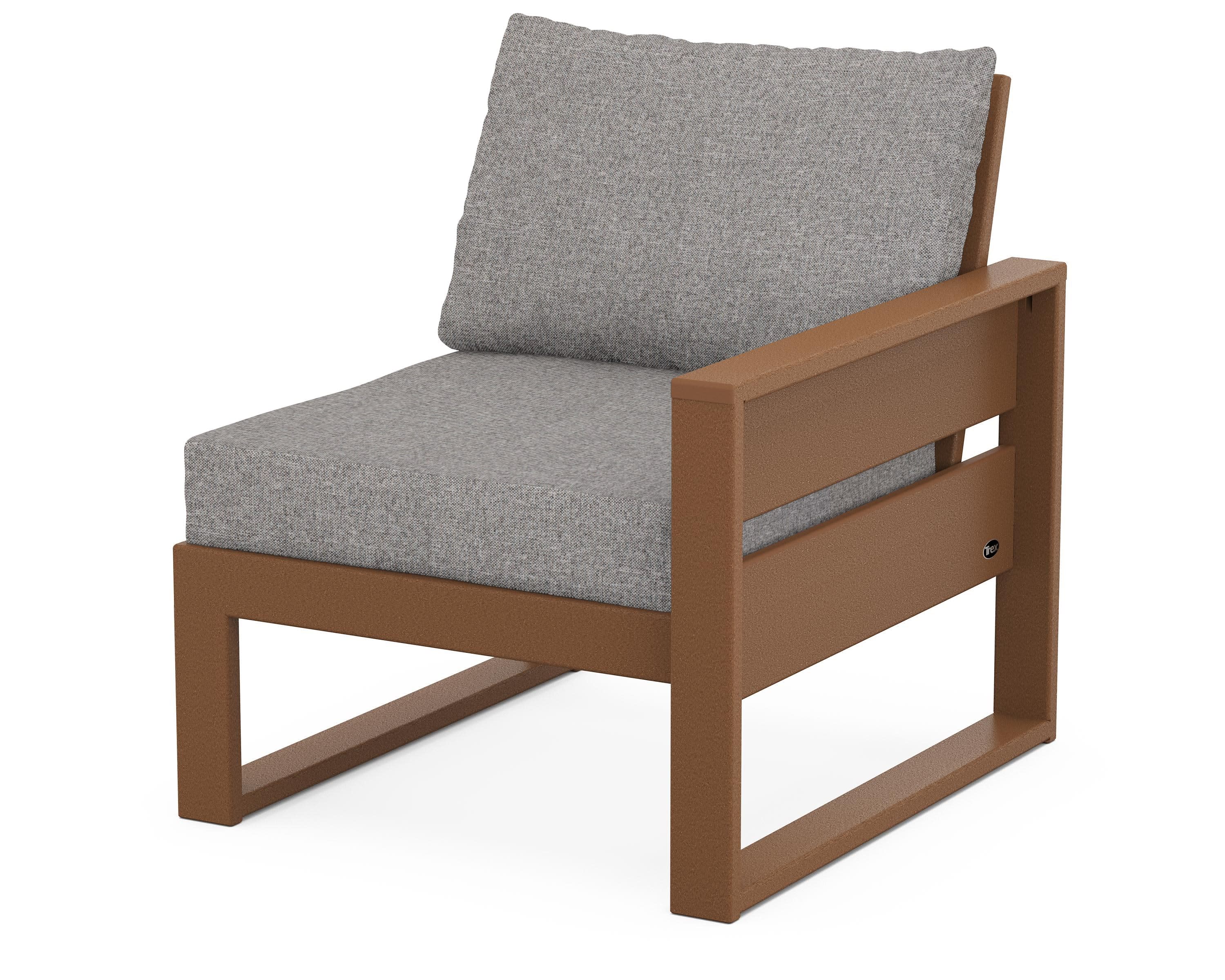 Eastport Modular Right Arm Chair in Tree House / Grey Mist