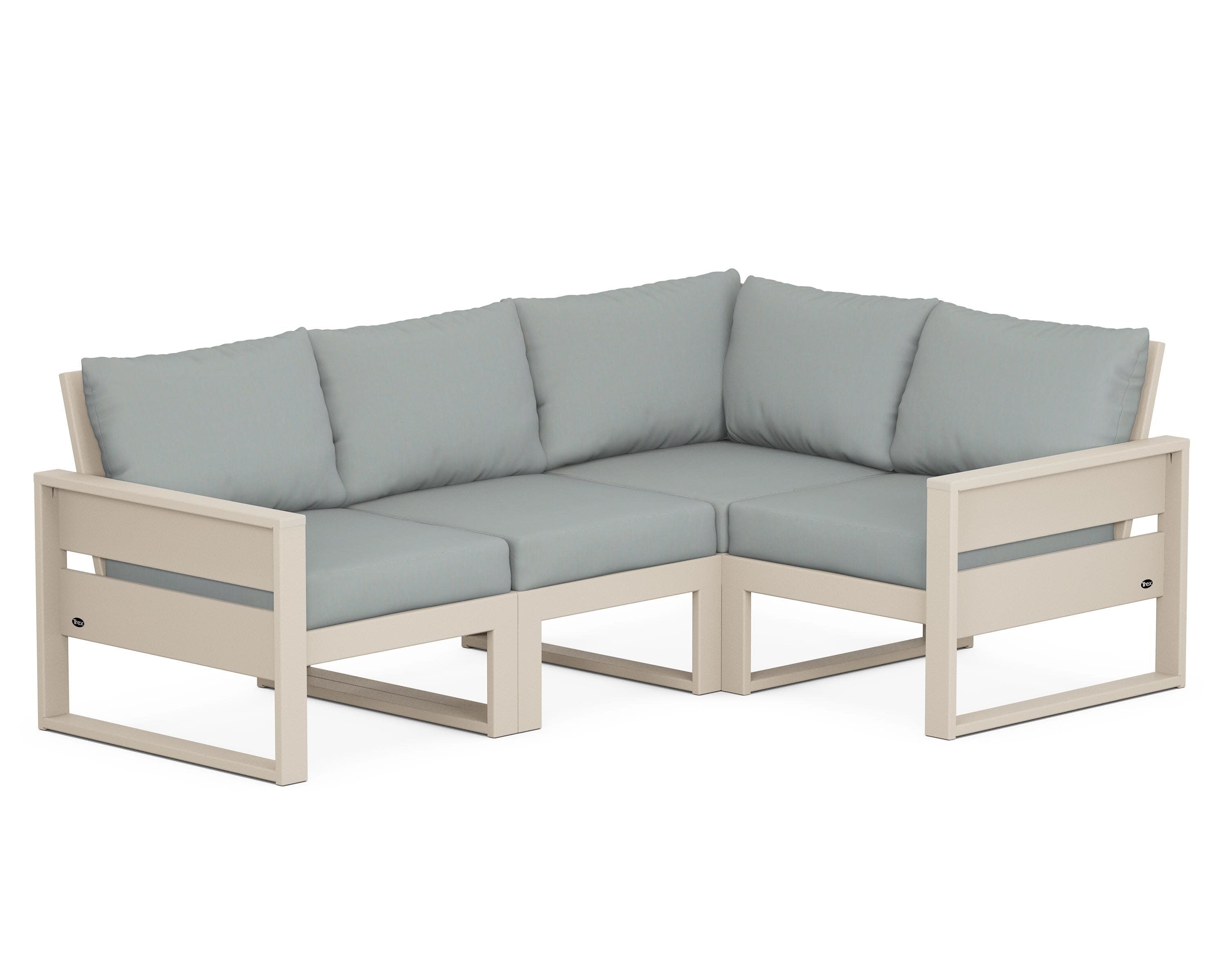 Eastport 4- Piece Sectional in Sand Castle / Spa