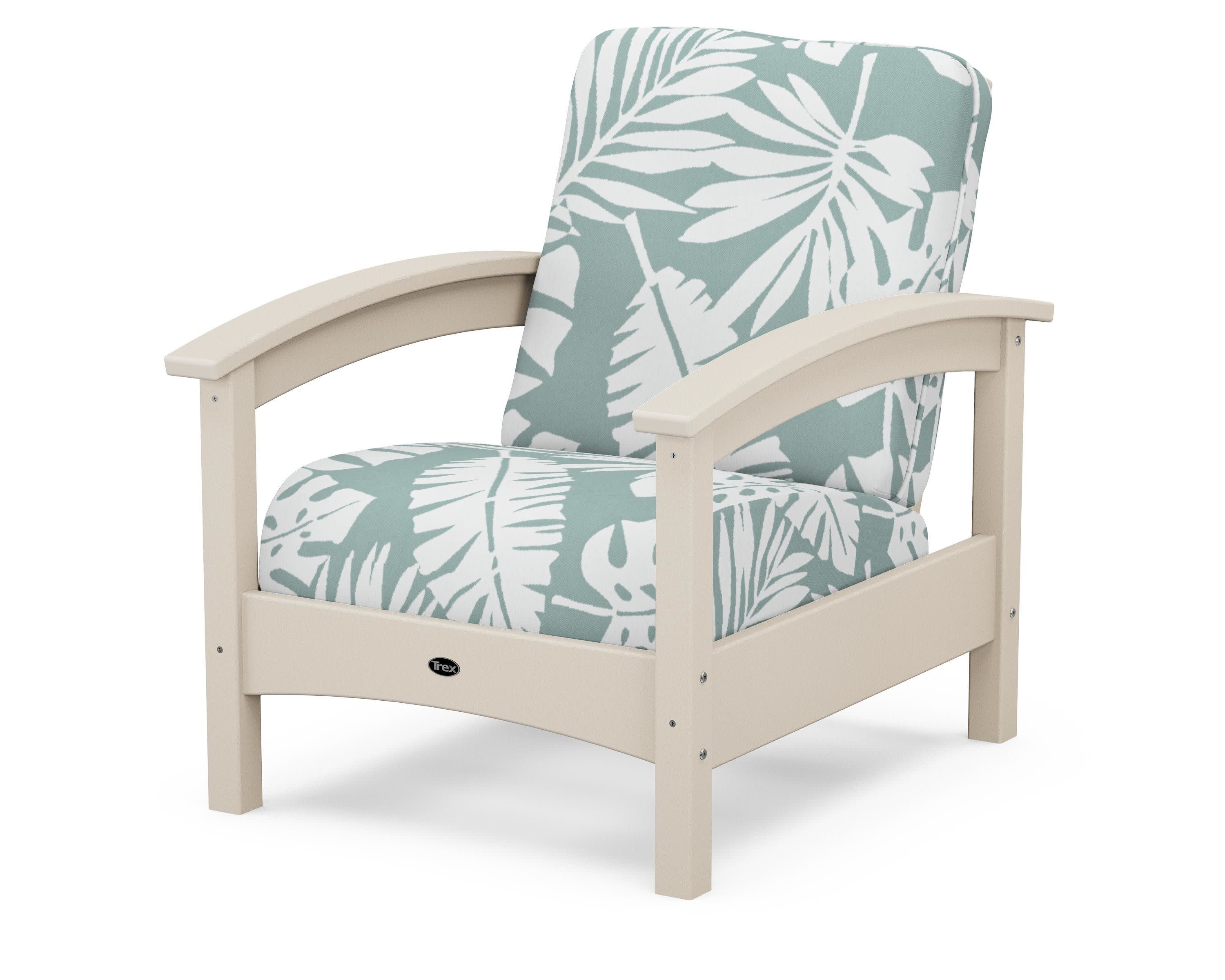 Rockport Club Chair in Sand Castle / Leaf Glacier Spa
