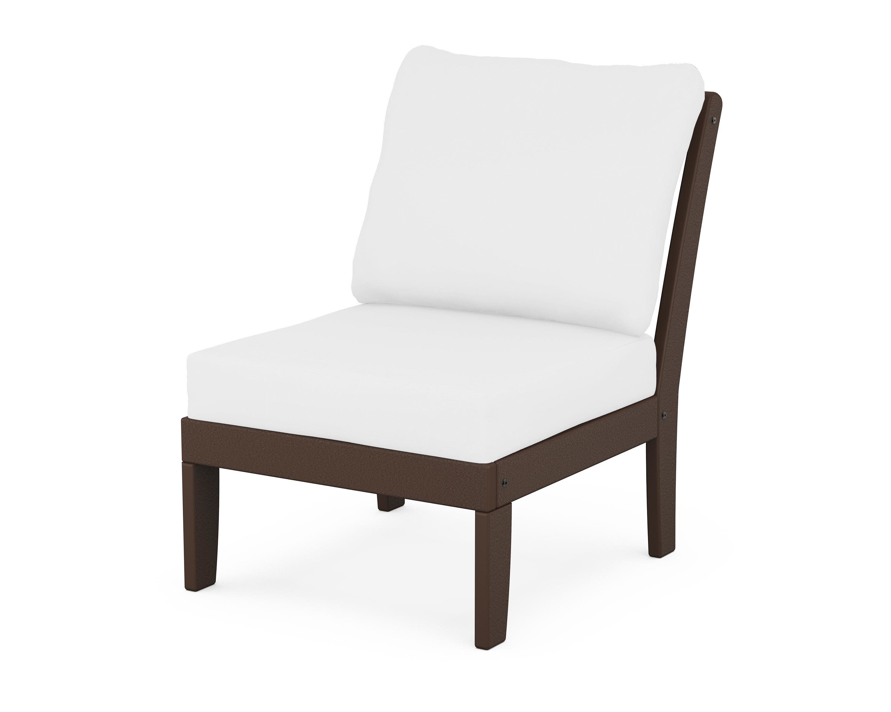 Yacht Club Modular Armless Chair in Vintage Lantern / Natural
