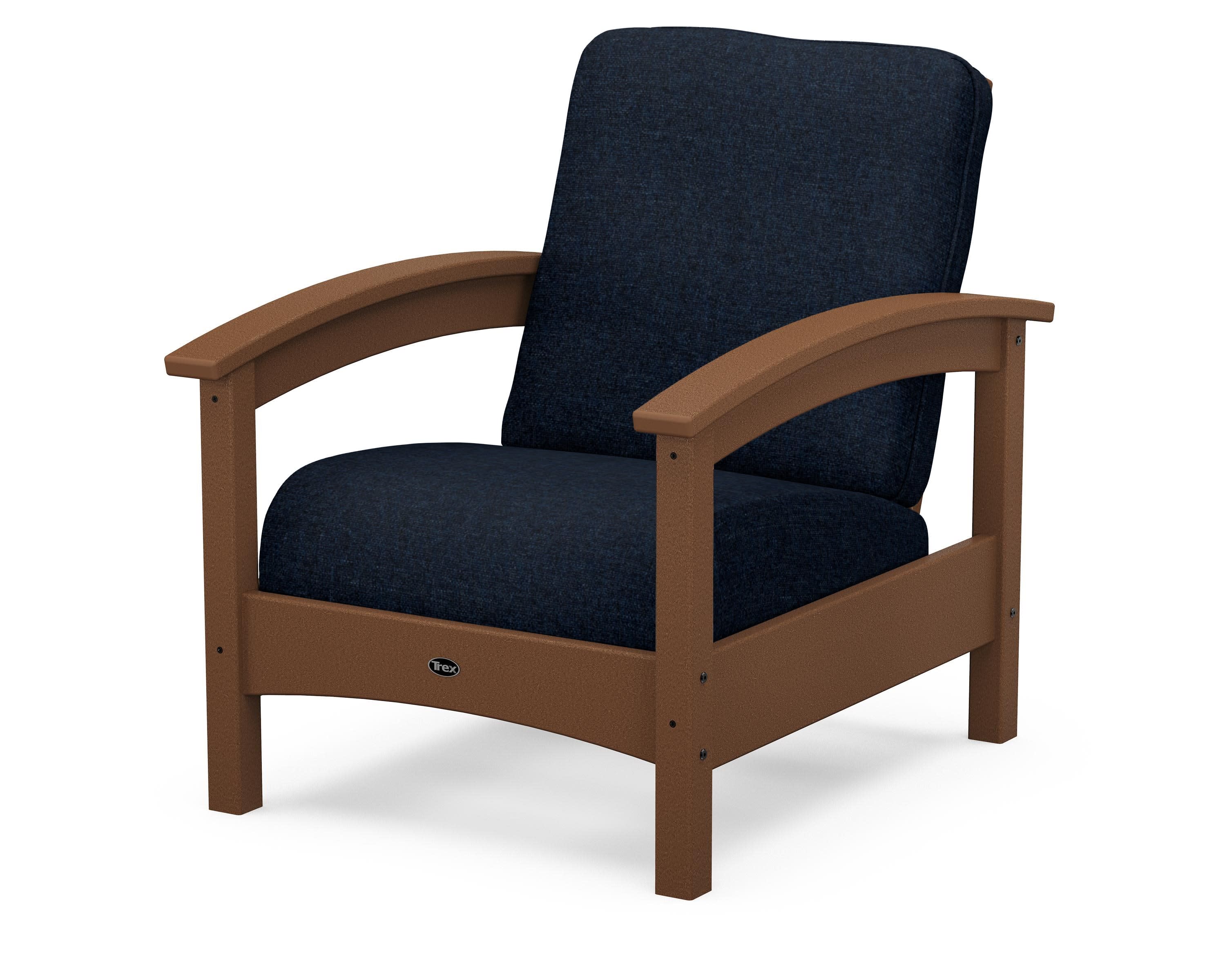 Rockport Club Chair in Tree House / Marine Indigo