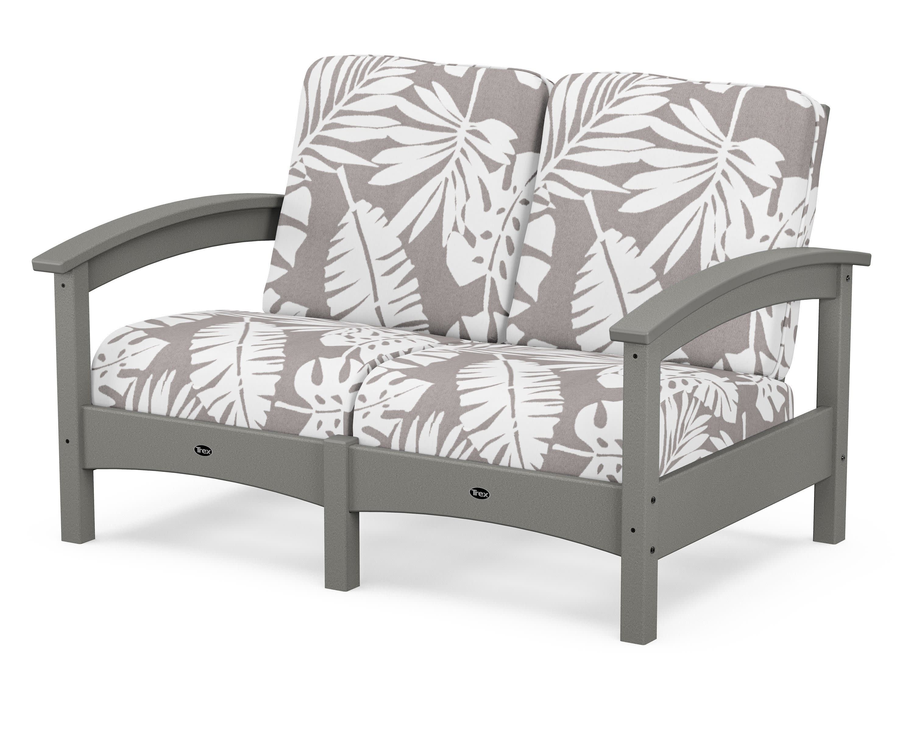 Rockport Club Loveseat in Stepping Stone / Leaf Grey Mist
