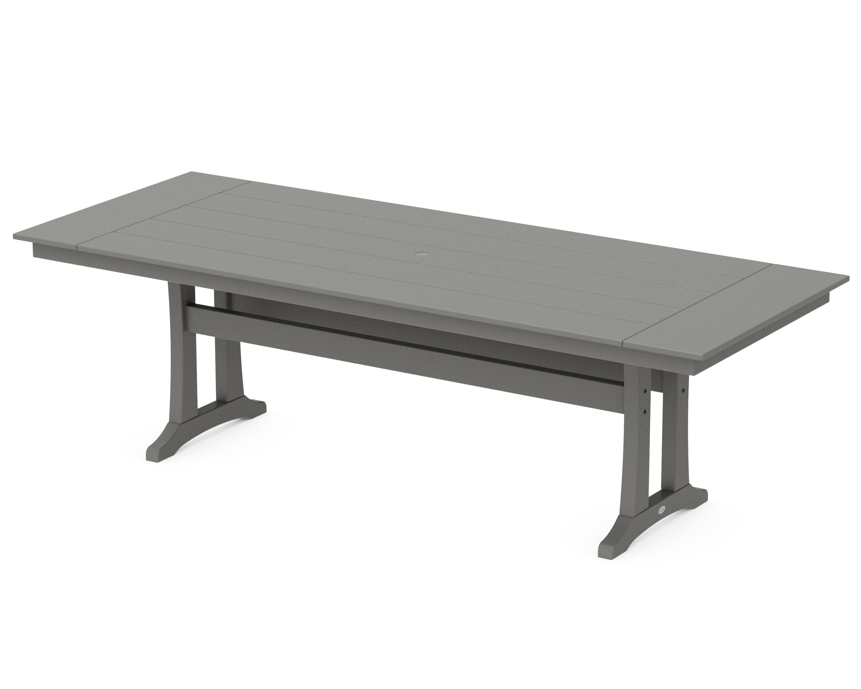Farmhouse Trestle 38 x 96 Dining Table in Stepping Stone