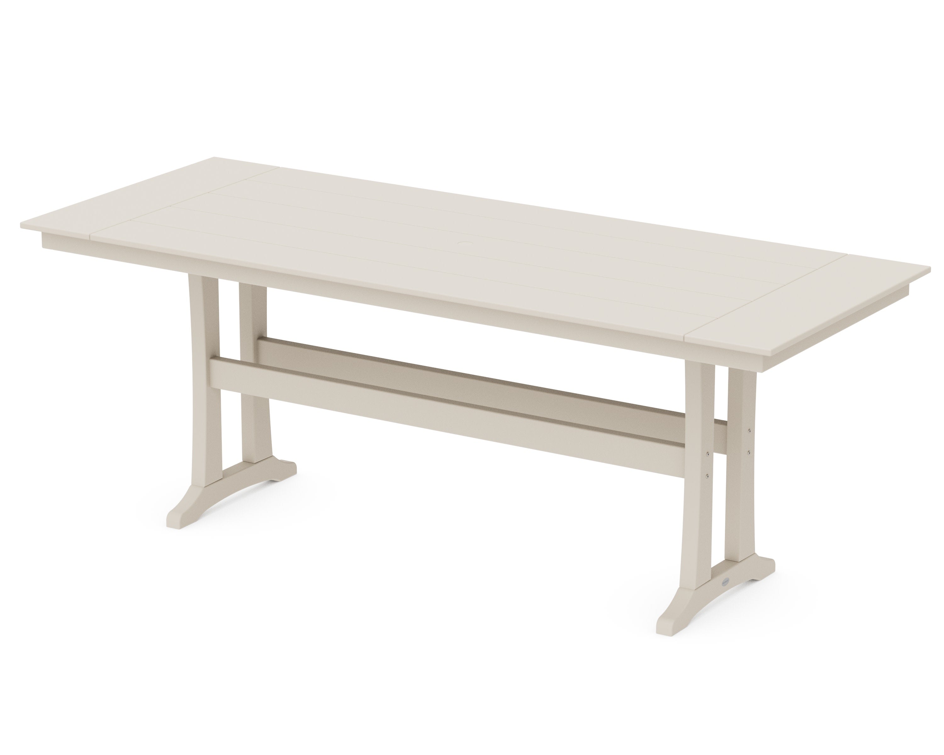 Farmhouse Trestle 38 x 96 Counter Table in Sand Castle