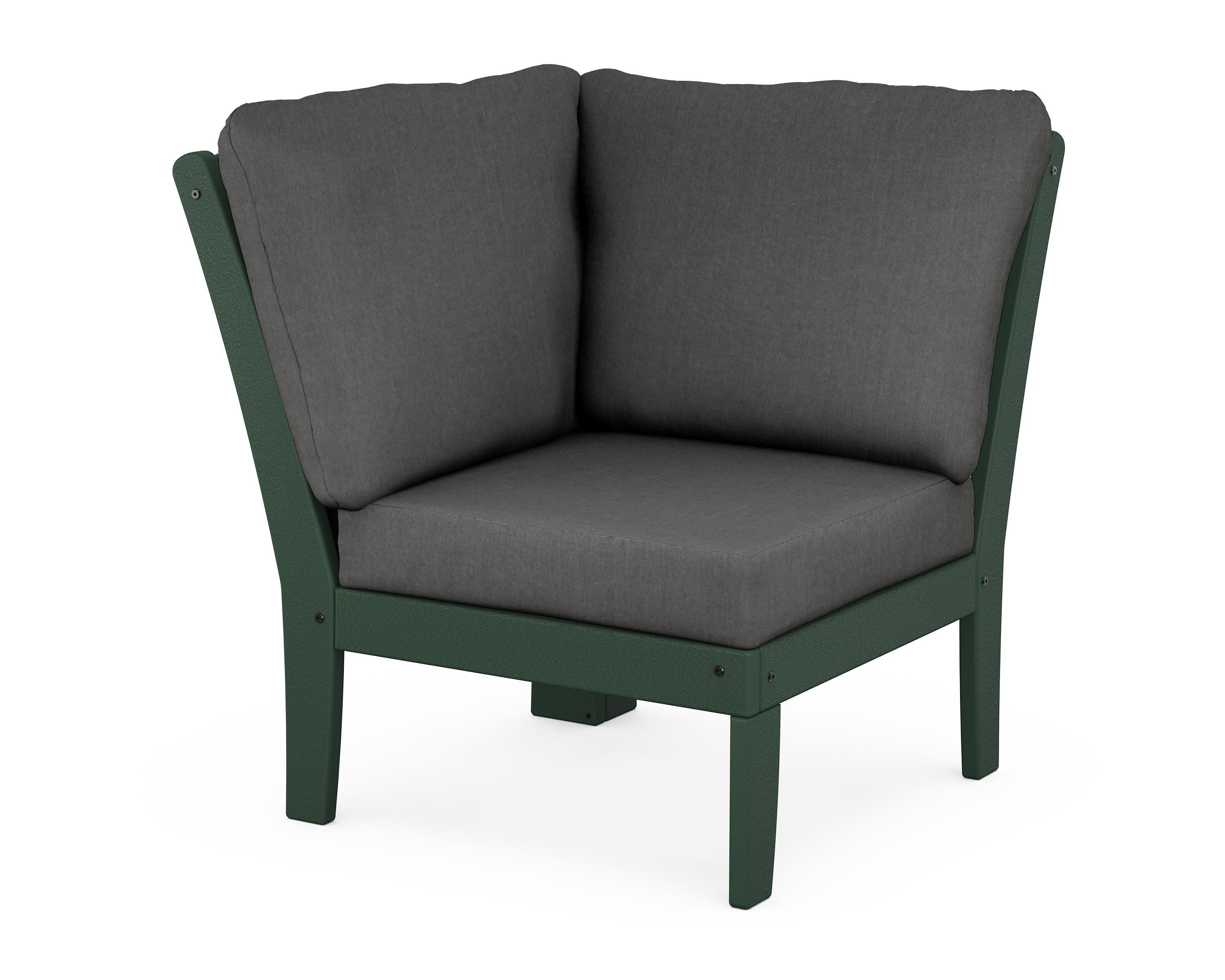 Yacht Club Modular Corner Chair in Rainforest Canopy / Spectrum Carbon
