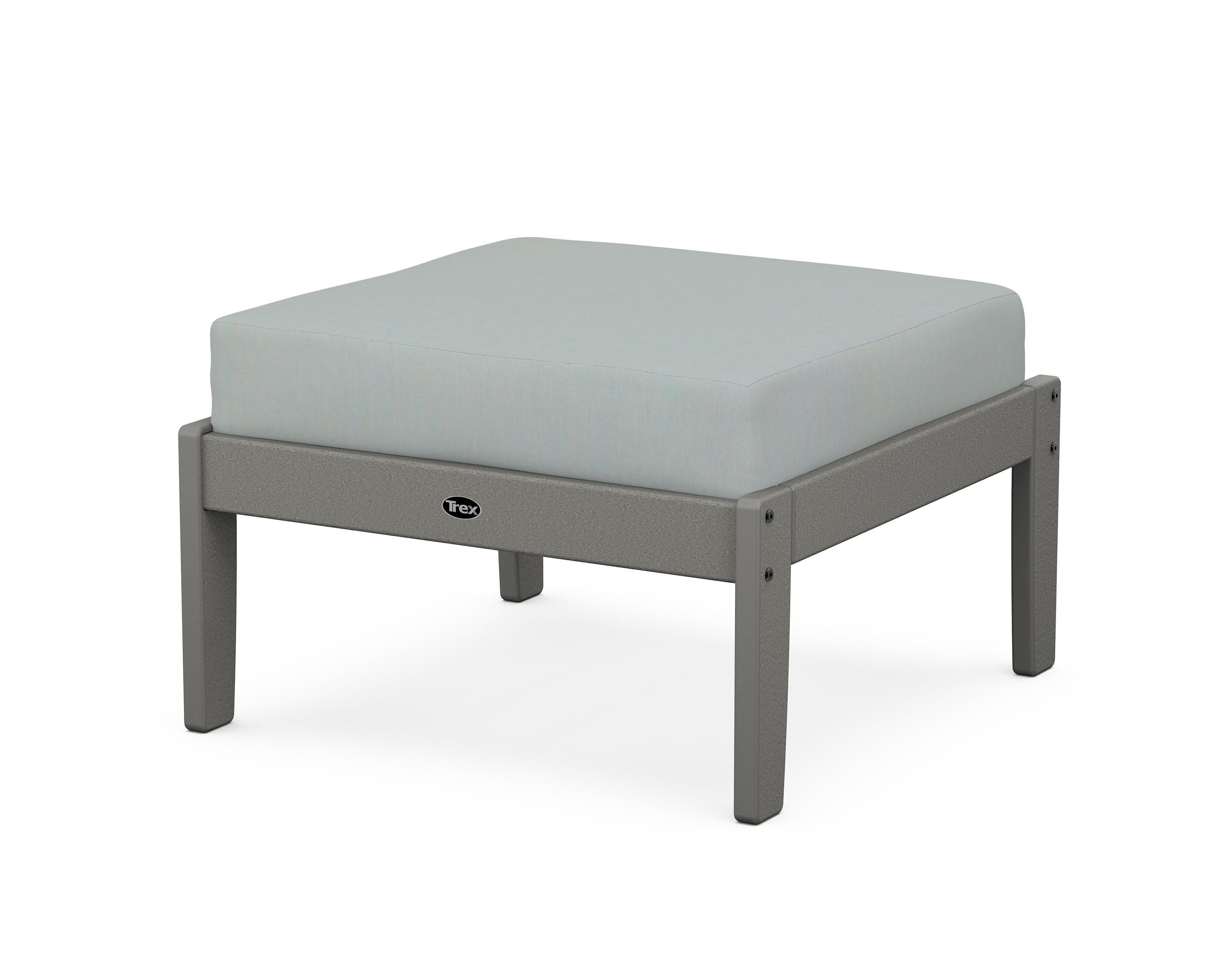 Yacht Club Deep Seating Ottoman in Stepping Stone / Spa