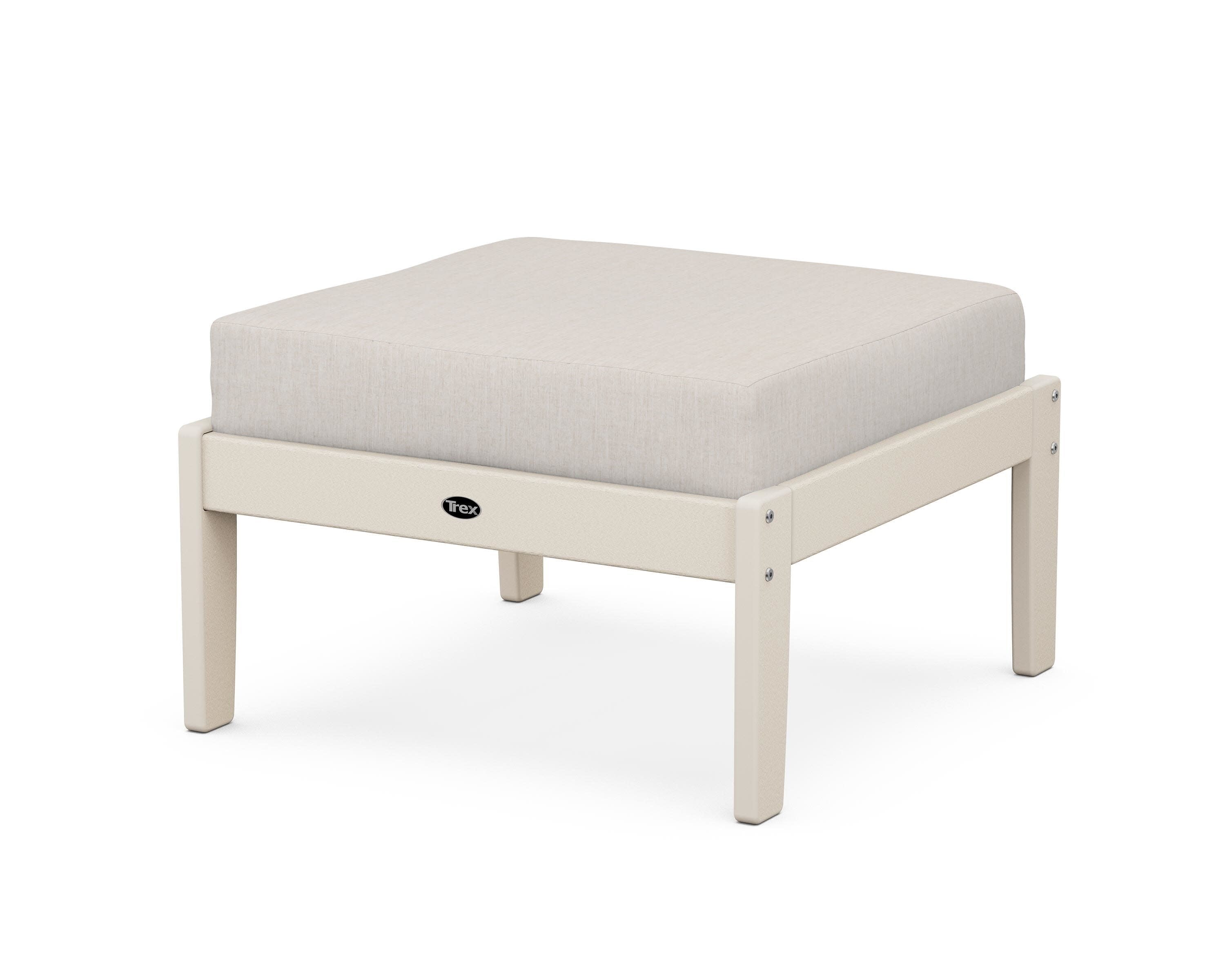 Yacht Club Deep Seating Ottoman in Sand Castle / Cast Ash