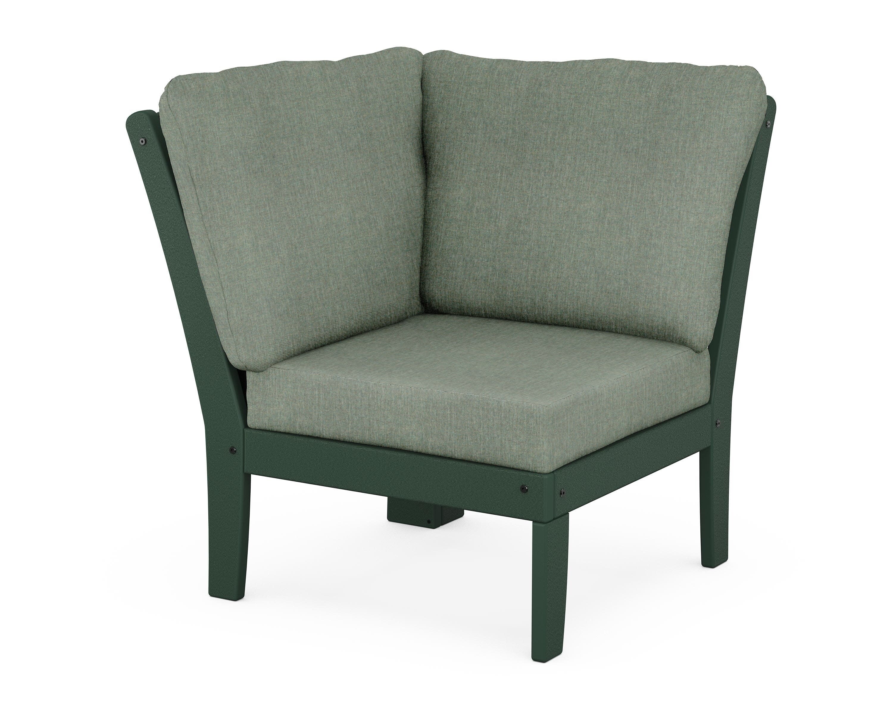 Yacht Club Modular Corner Chair in Rainforest Canopy / Cast Sage