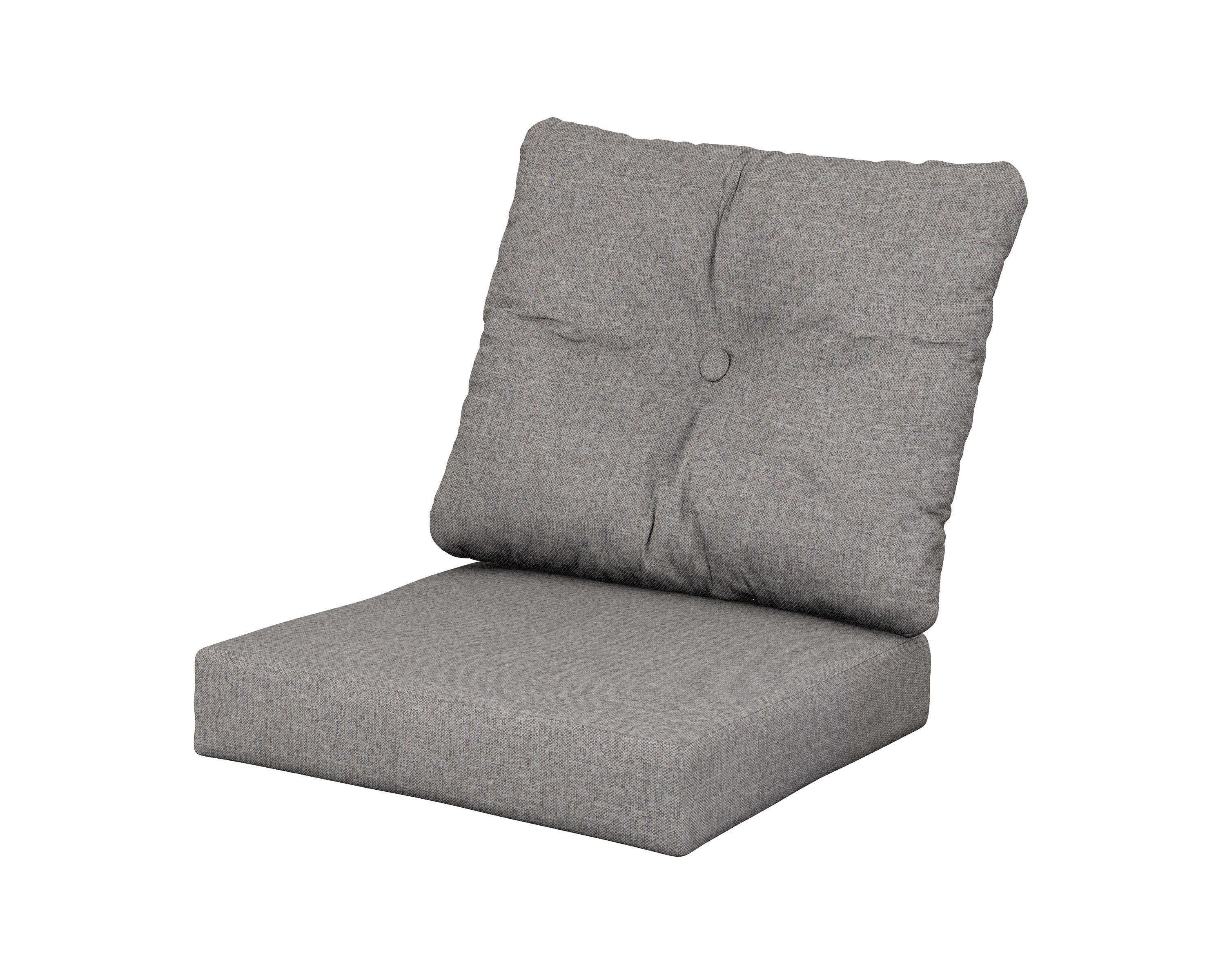 Vineyard Seat/Back Cushion in Grey Mist