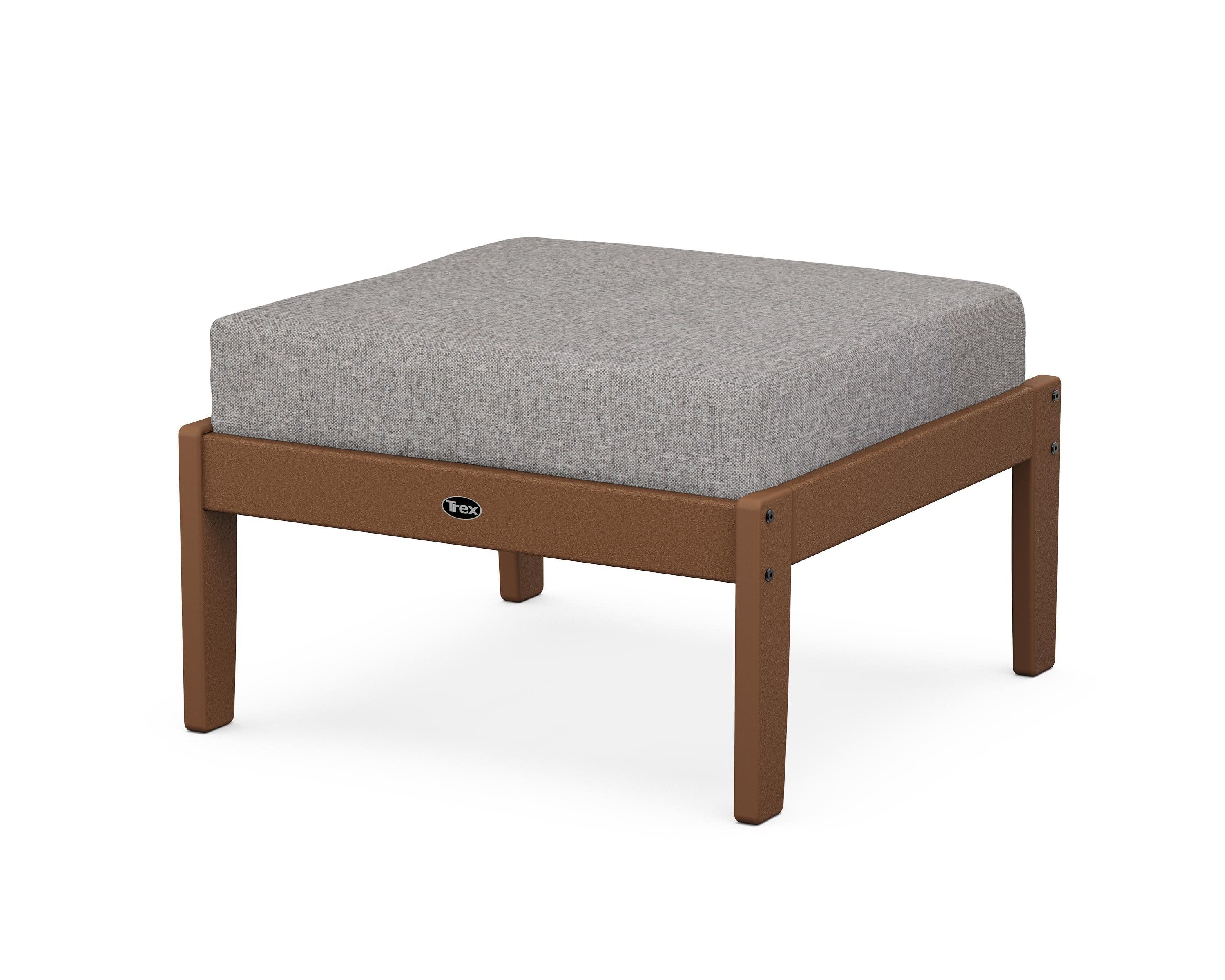 Yacht Club Deep Seating Ottoman in Tree House / Grey Mist