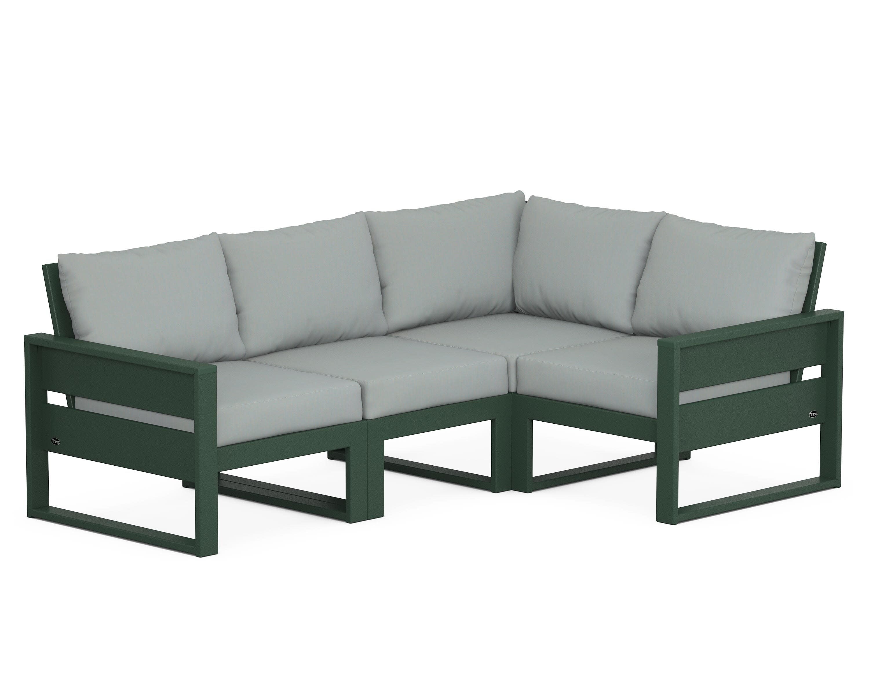 Eastport 4- Piece Sectional in Rainforest Canopy / Spa