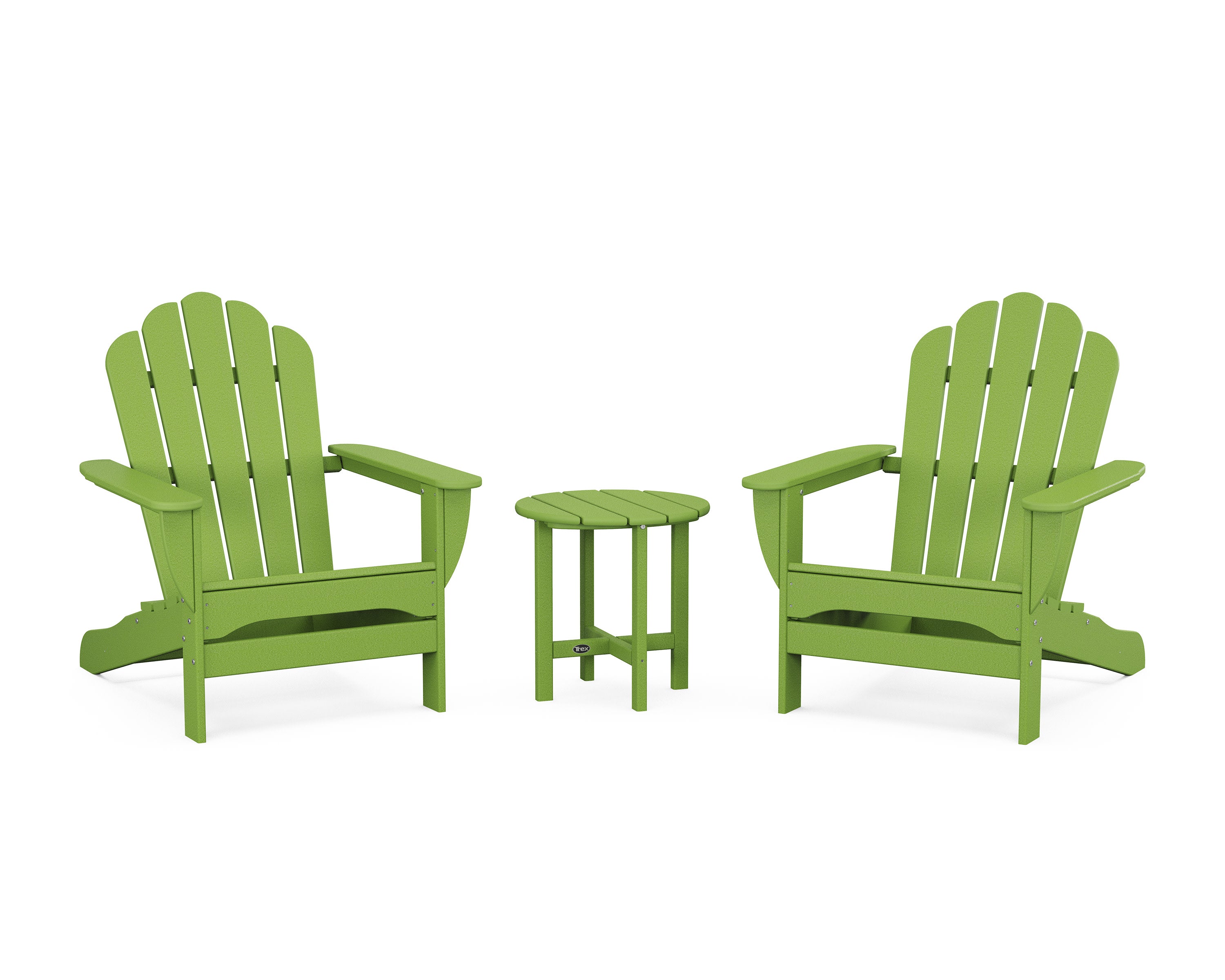 3-Piece Monterey Bay Oversized Adirondack Set in Lime