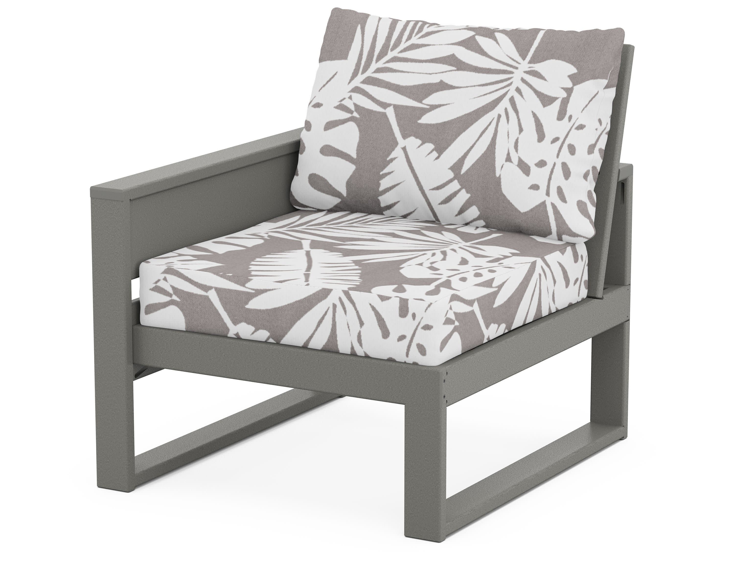 Eastport Modular Left Arm Chair in Stepping Stone / Leaf Grey Mist