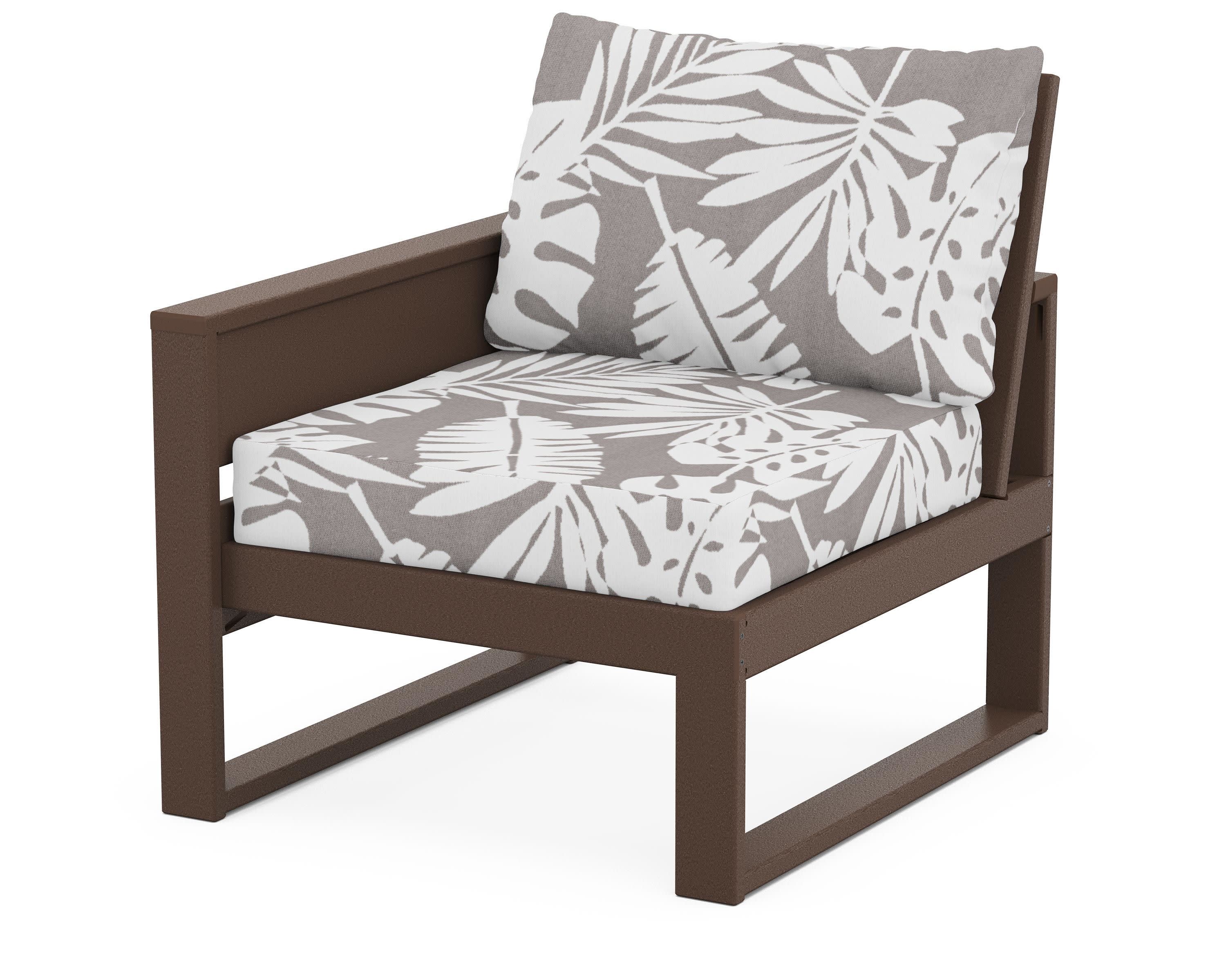 Eastport Modular Left Arm Chair in Vintage Lantern / Leaf Grey Mist