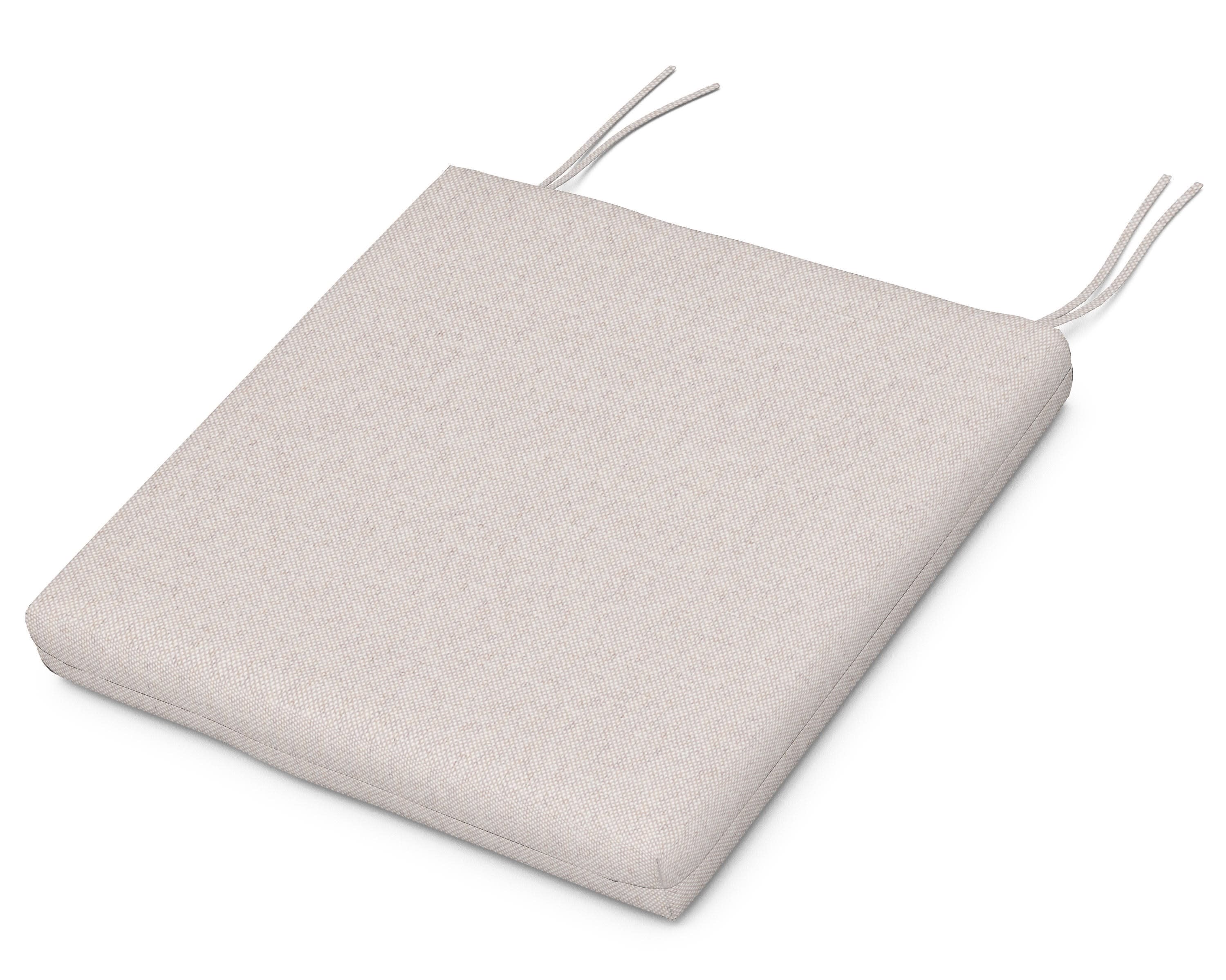 Seat Cushion - 17.25"D x 19.25"W x 2.5"H in Dune Burlap