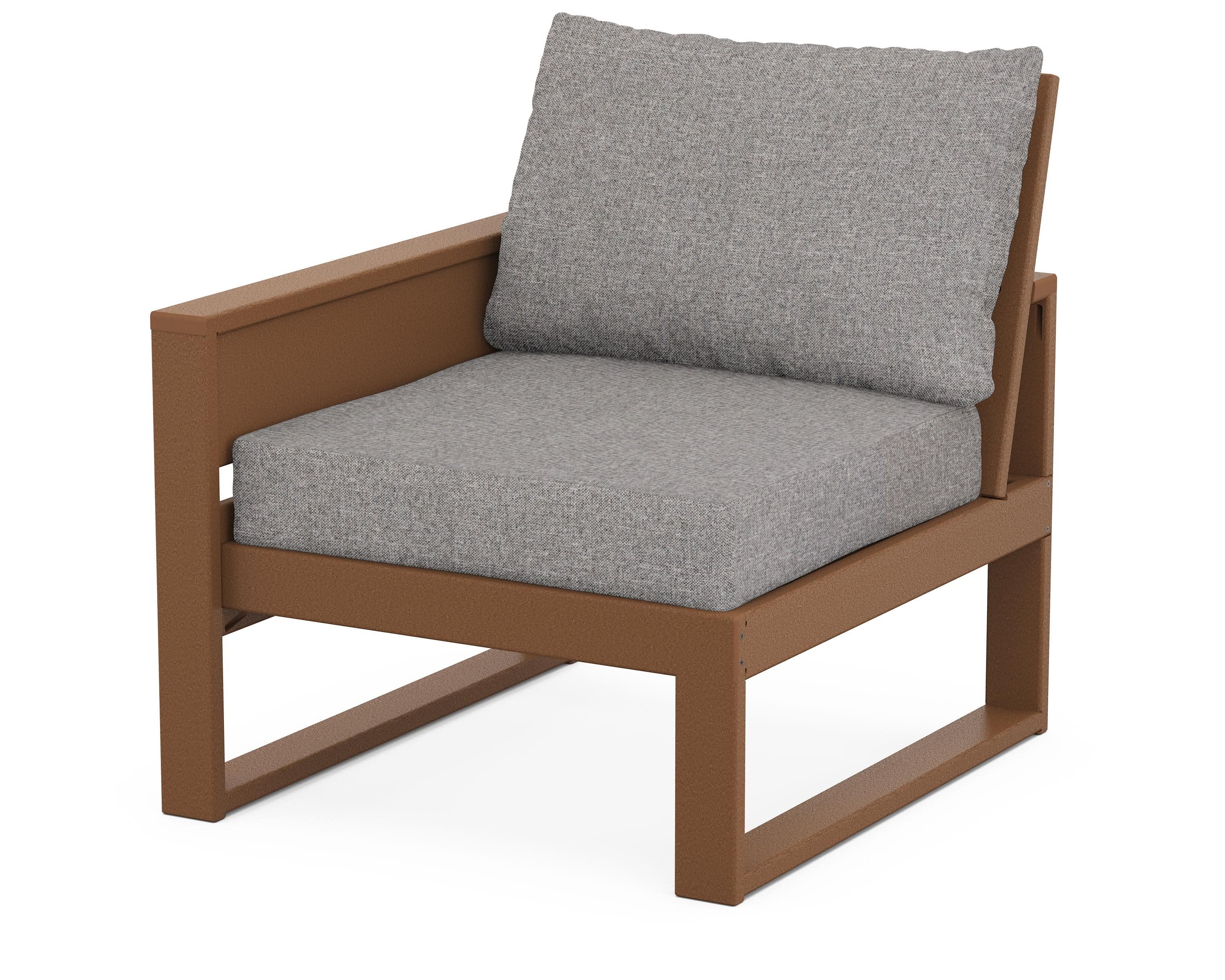 Eastport Modular Left Arm Chair in Tree House / Grey Mist