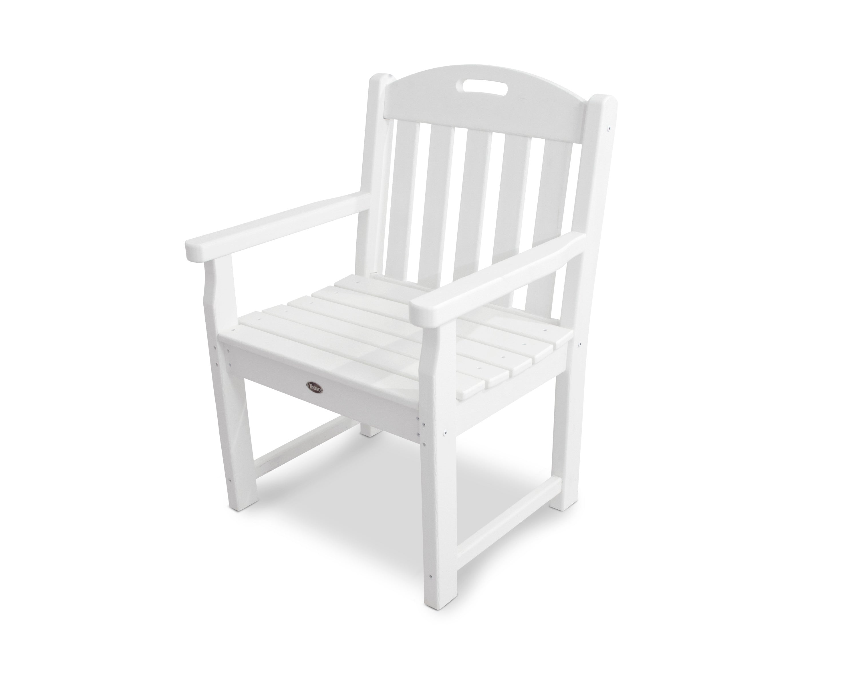 Yacht Club Garden Arm Chair in Classic White