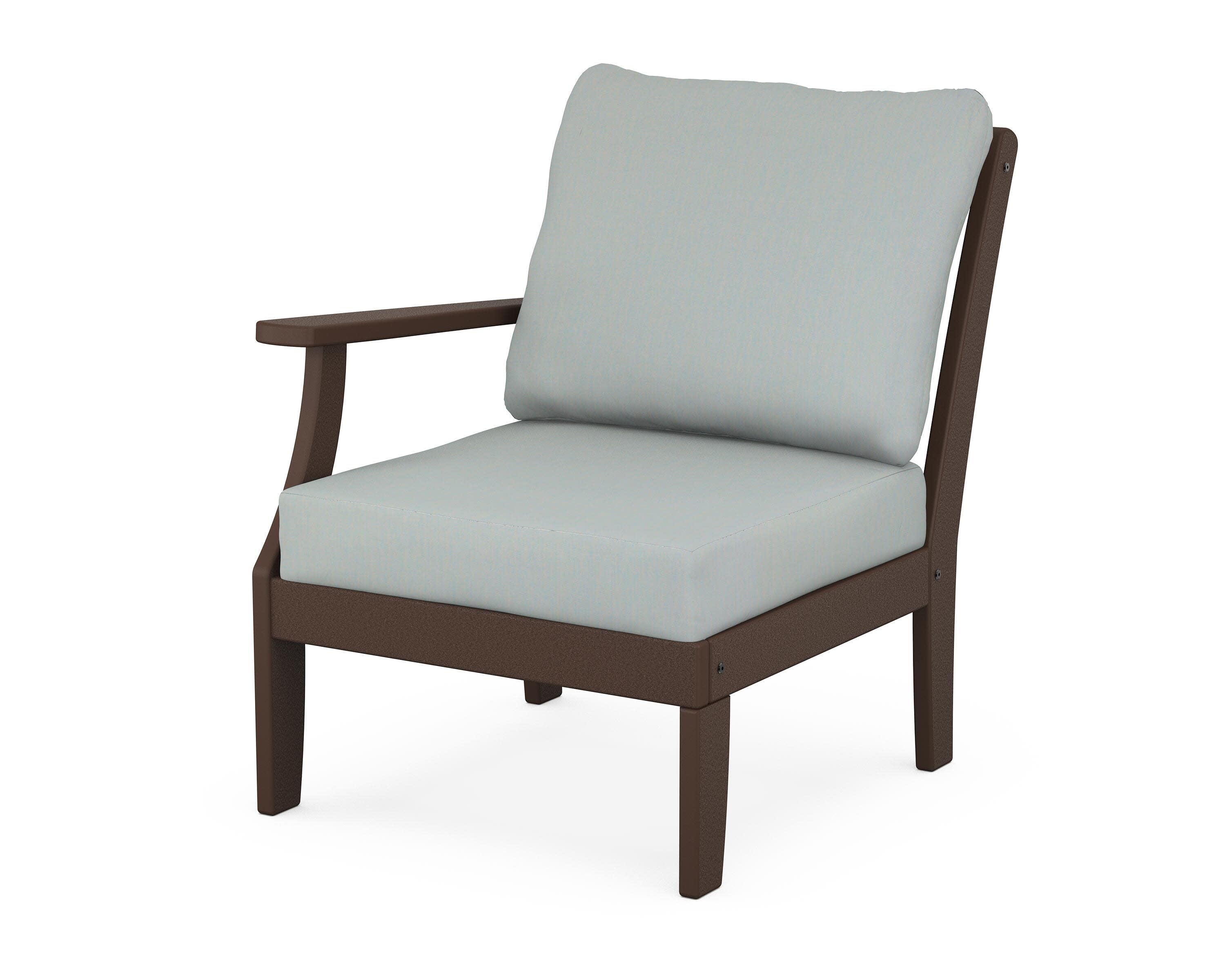 Yacht Club Modular Left Arm Chair in Vintage Lantern / Spa