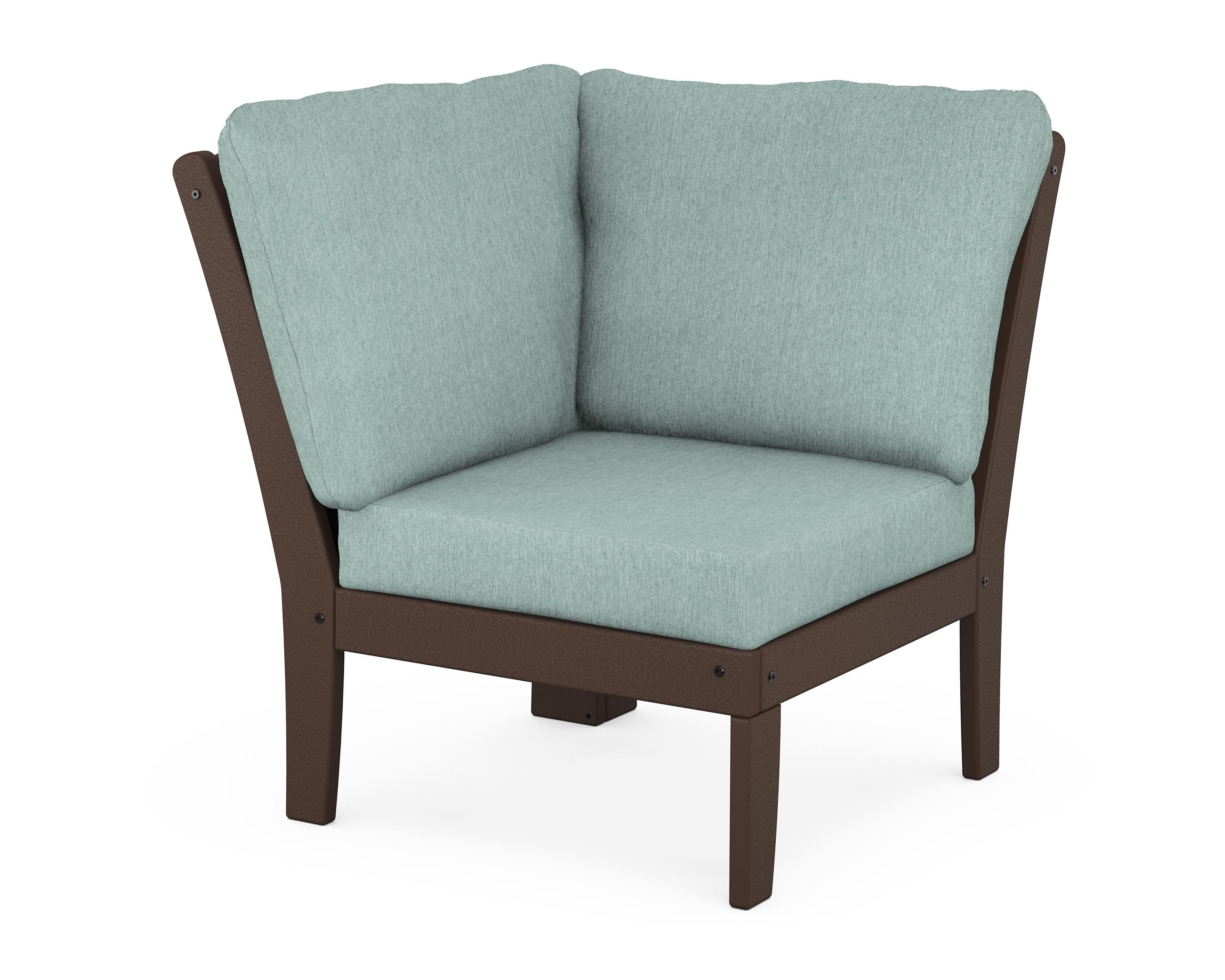 Yacht Club Modular Corner Chair in Vintage Lantern / Glacier Spa